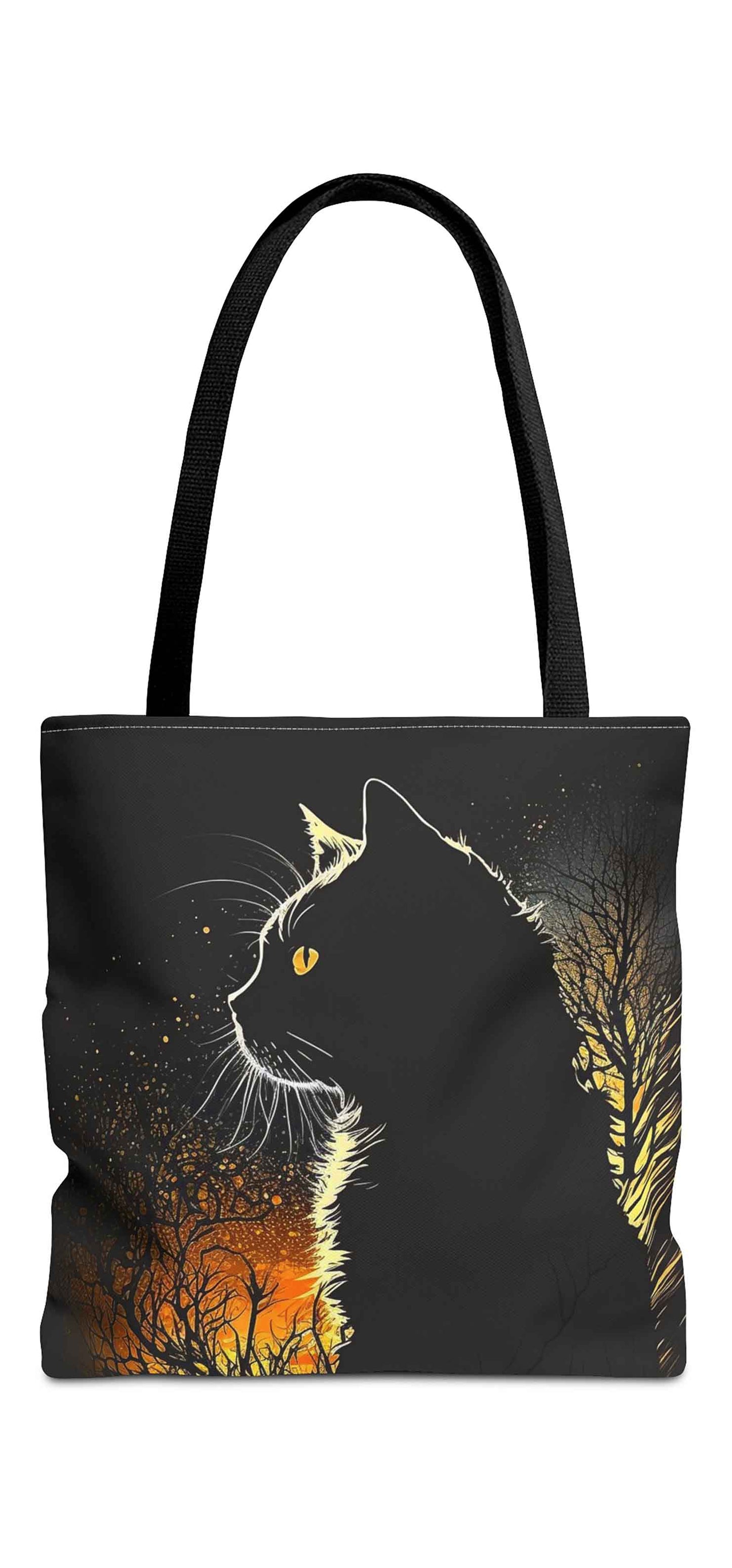 Nighttime Feline Tote Bag