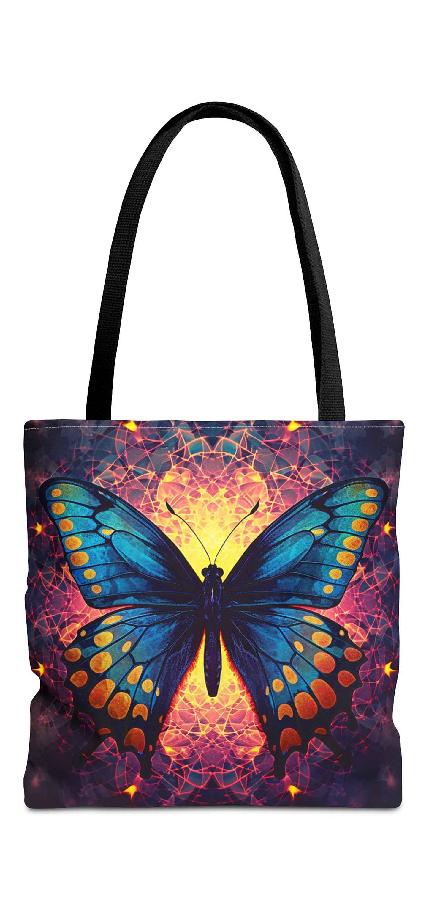 Magical Mandala Butterfly Tote Bag