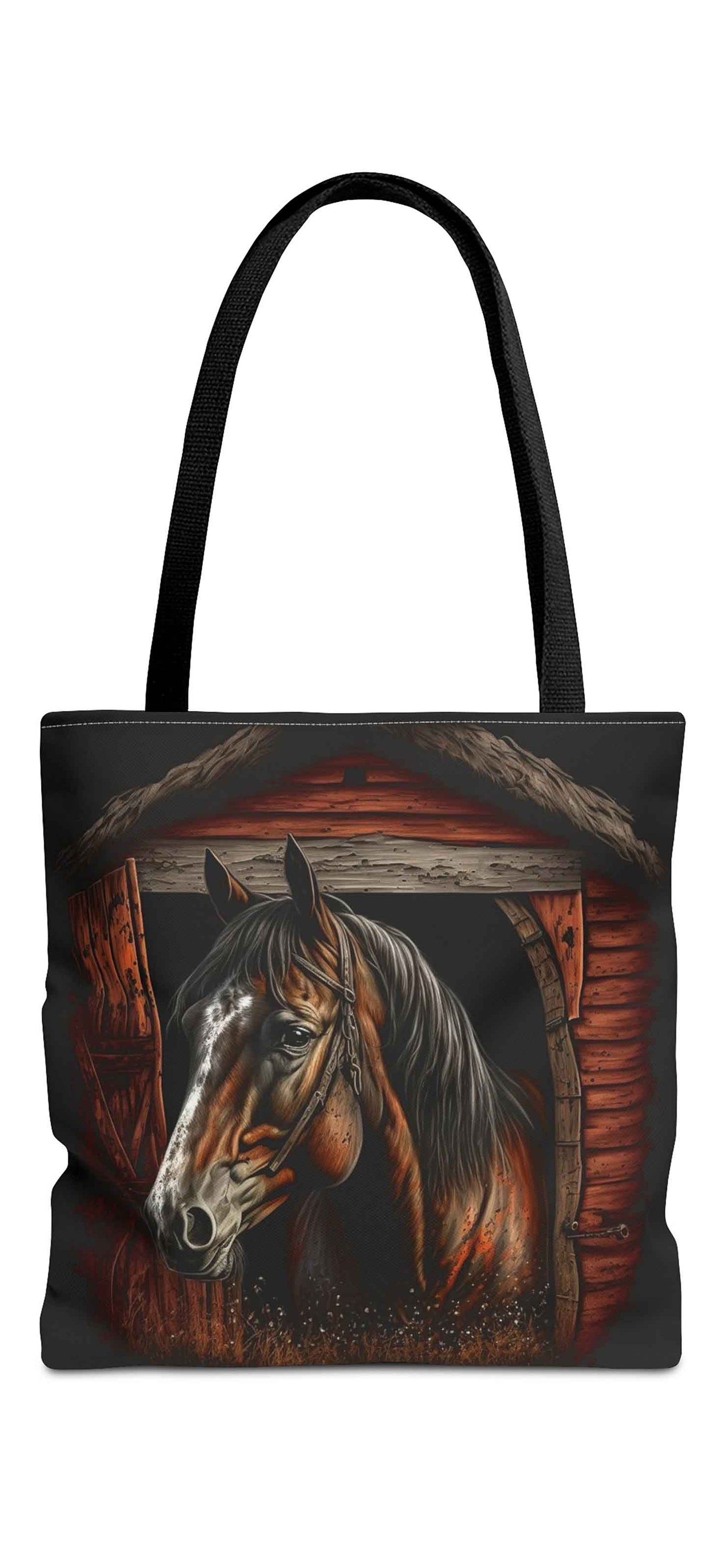 Rustic Barn Horse Tote Bag