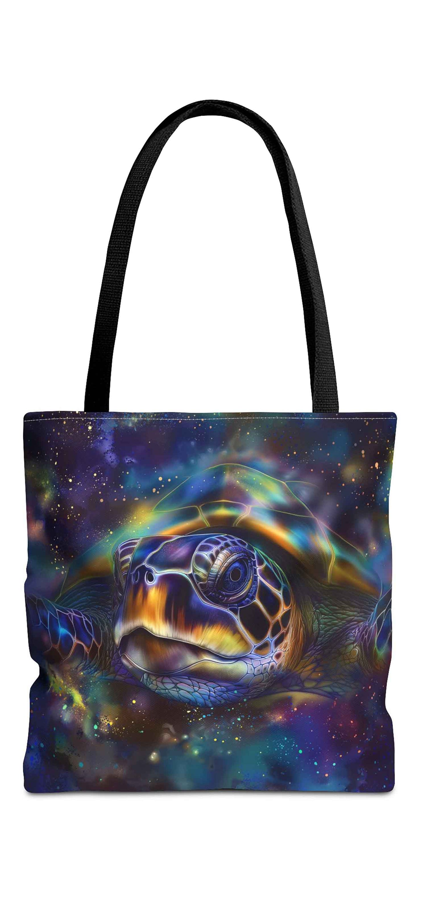 Nebula Turtle Tote Bag