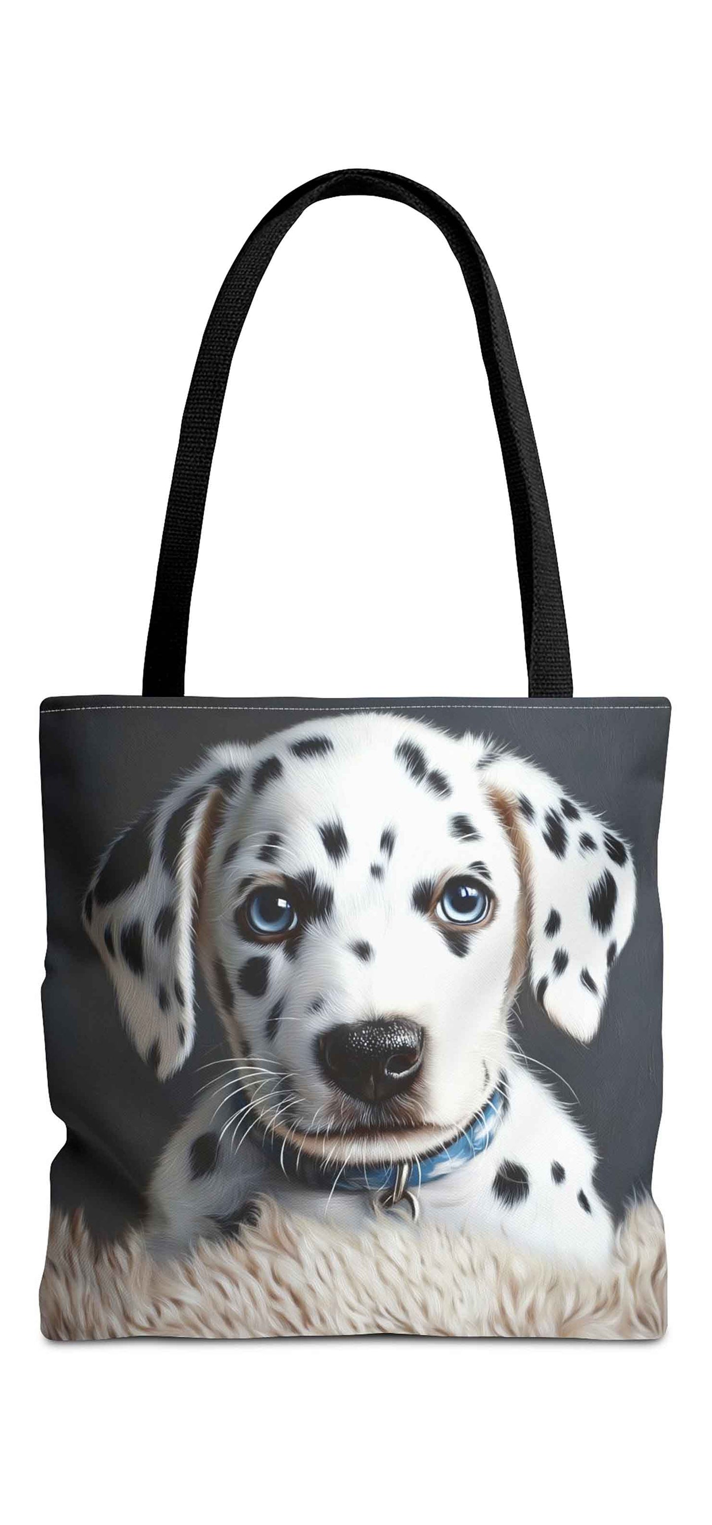Puppy Eyes Dalmatian Tote Bag