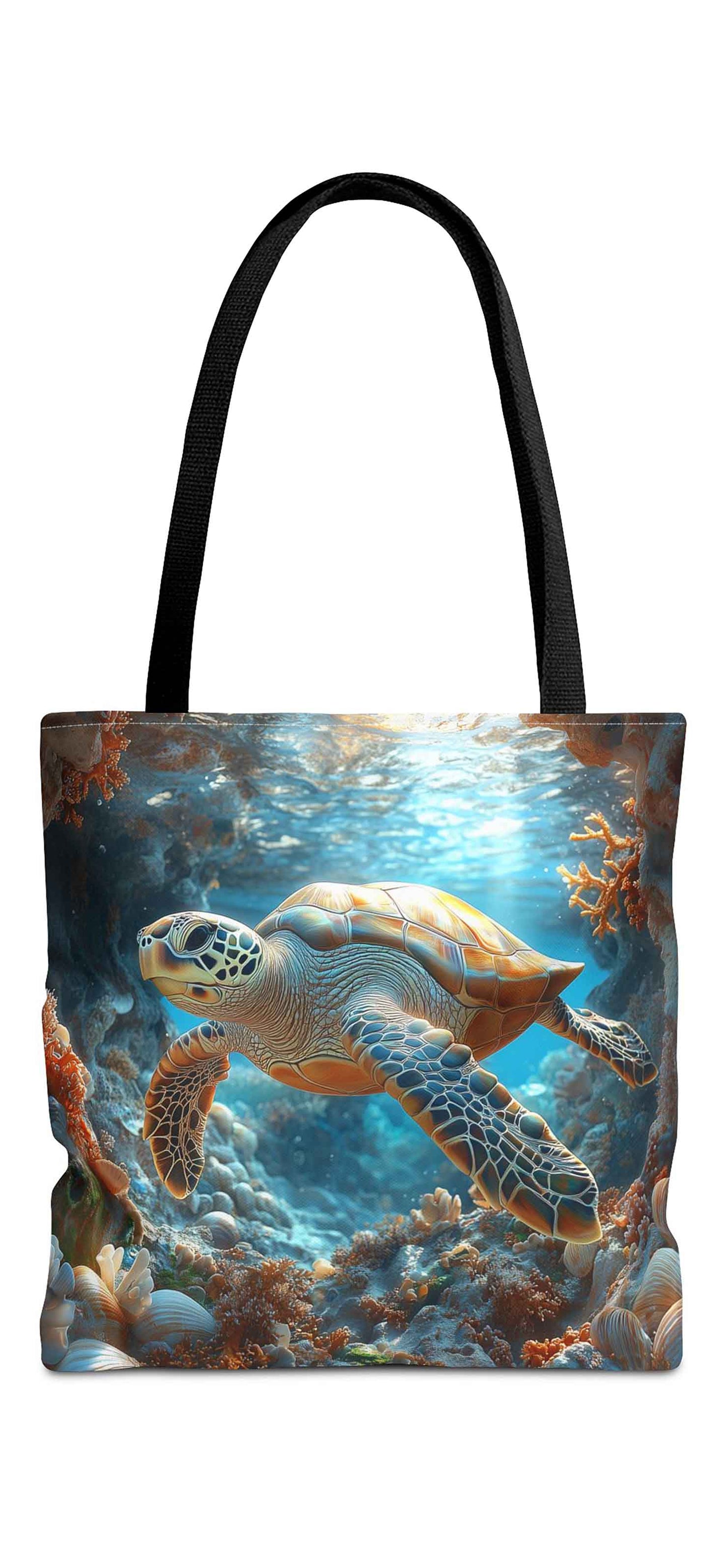 Ocean Explorer Turtle Tote Bag