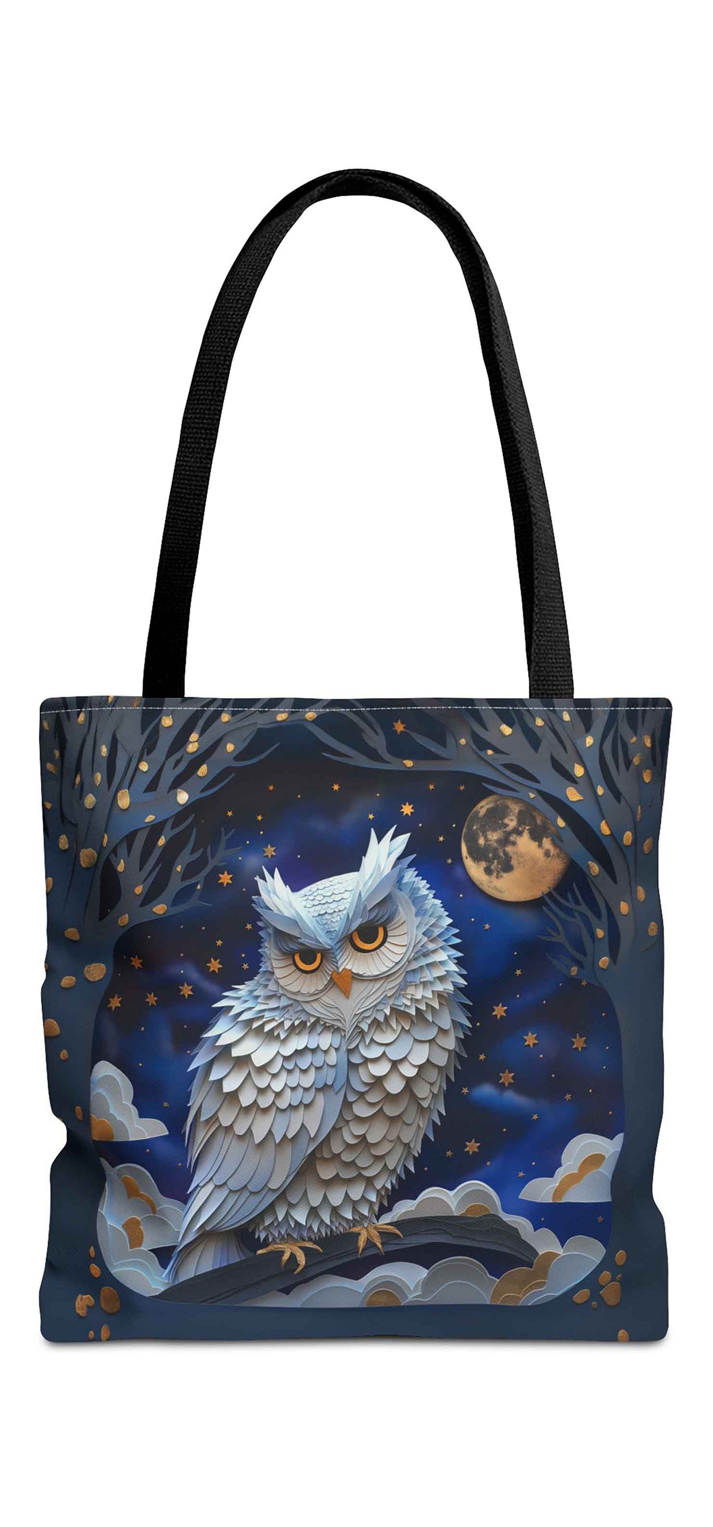 Kirigami Owl Tote Bag
