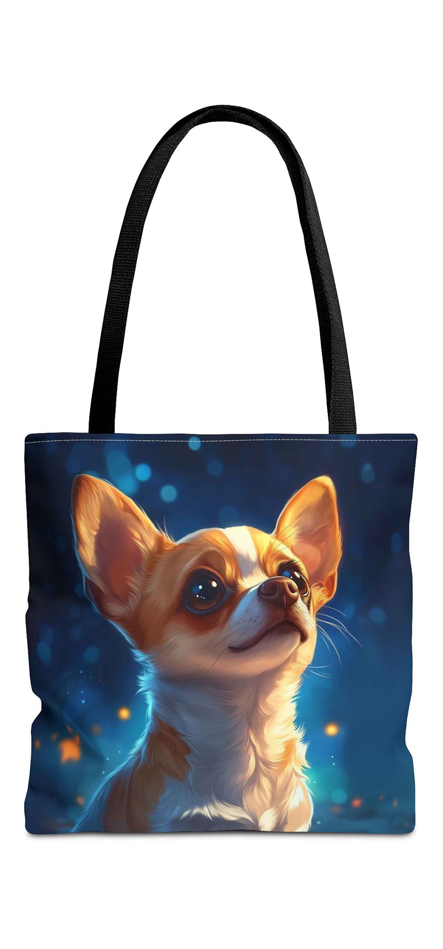 Starry-Eyed Chihuahua Tote Bag