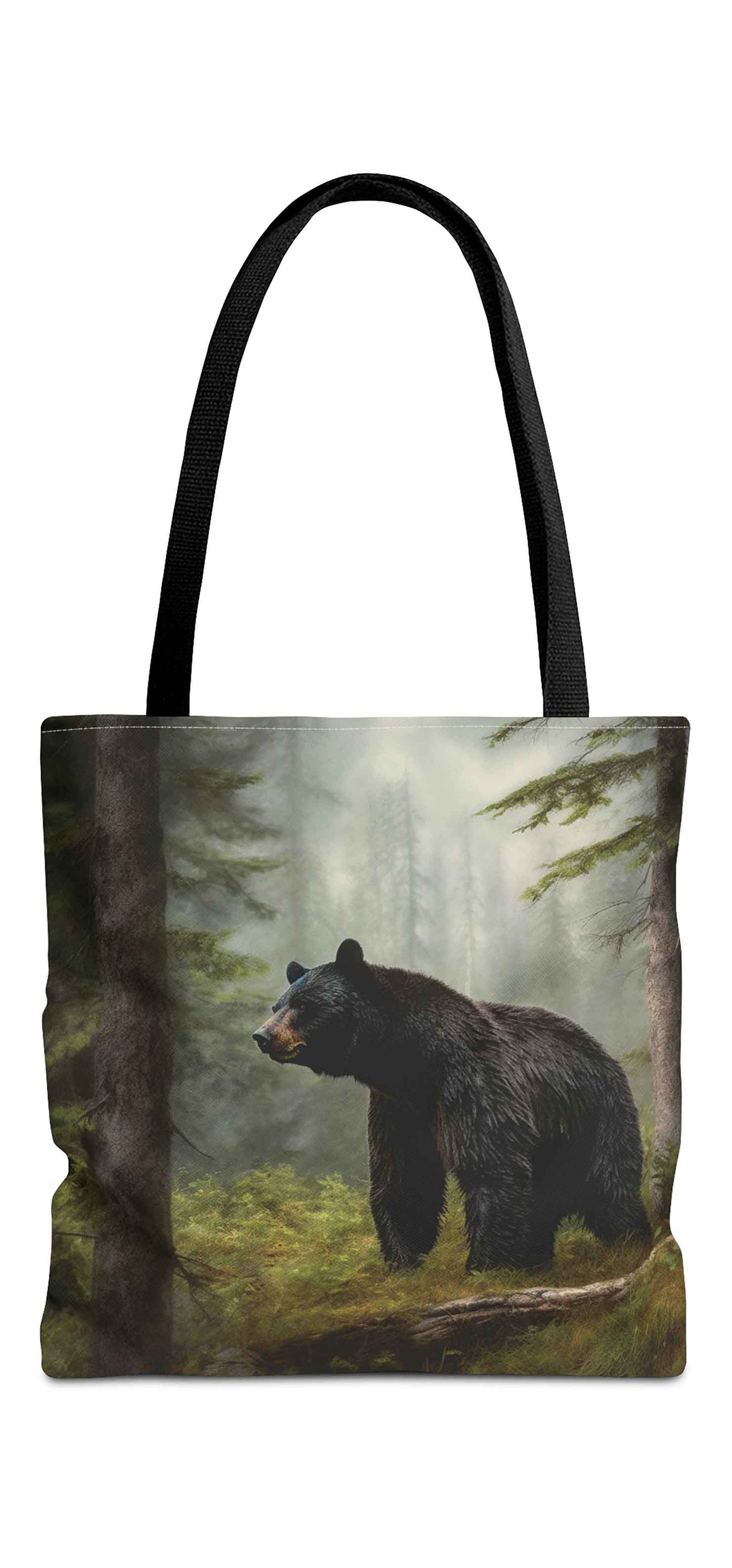 Wildwood Black Bear Tote Bag