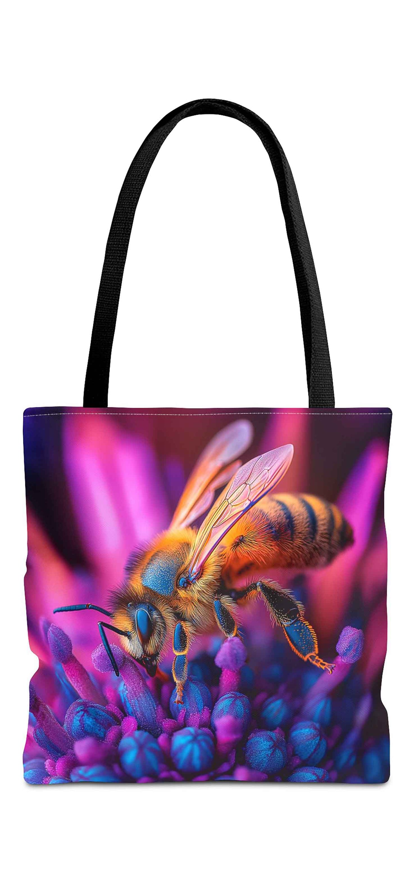 Neon Nectar Bee Tote Bag