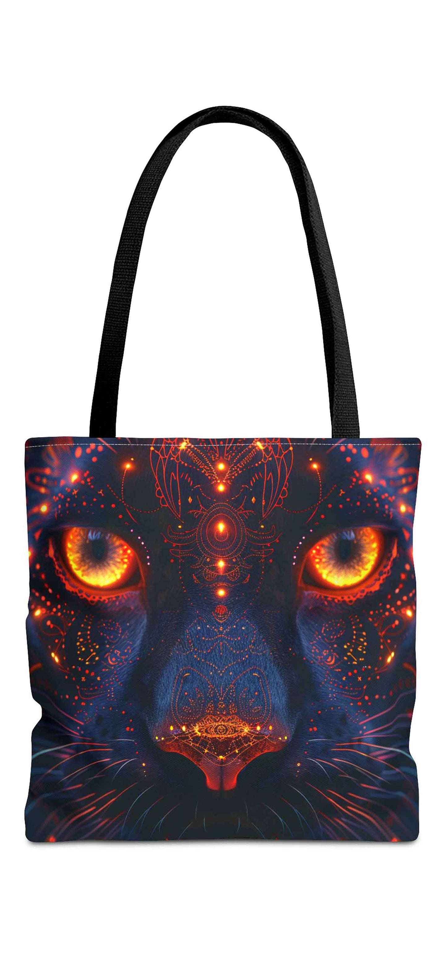 Inferno Gaze Cat Tote Bag