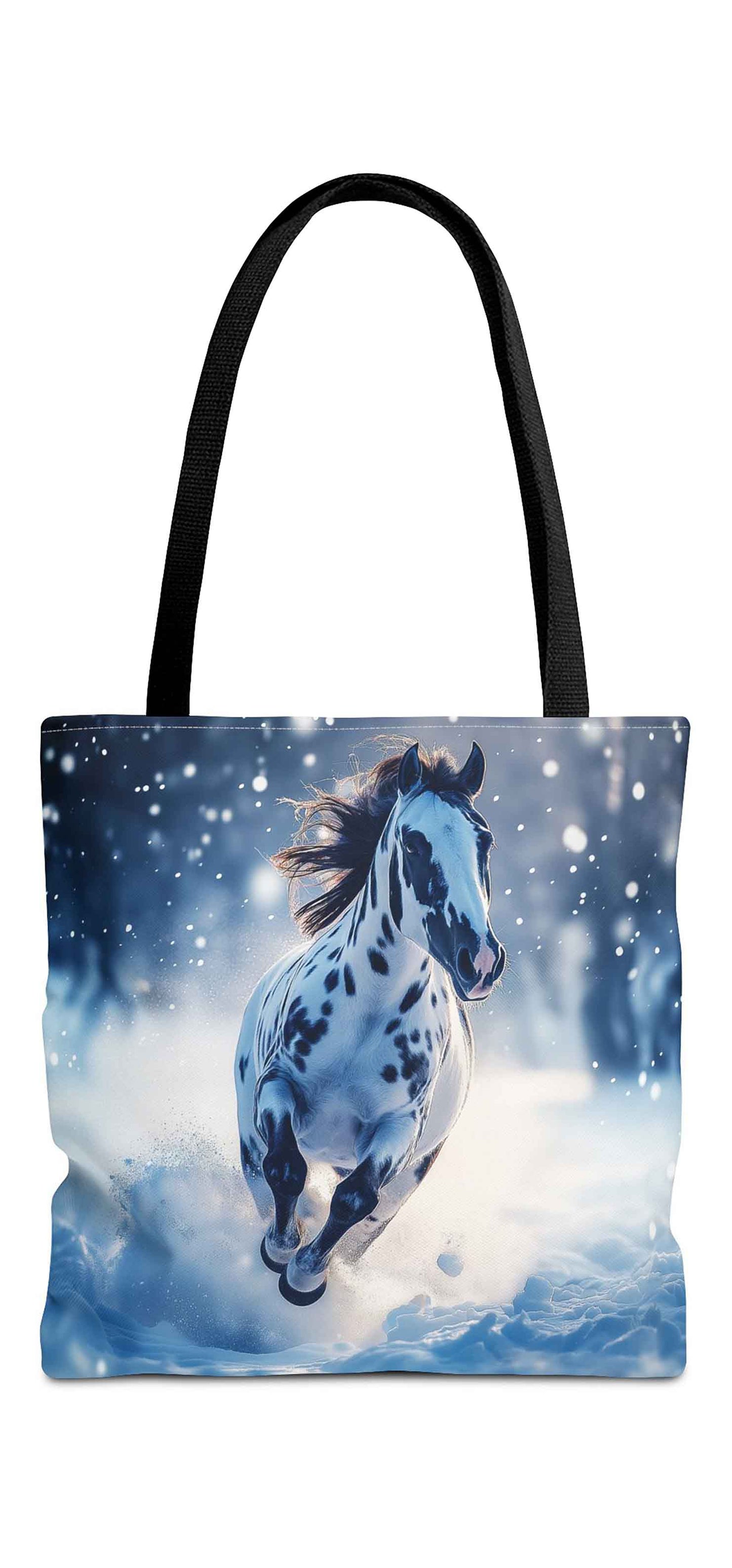 Snowbound Spirit Horse Tote Bag