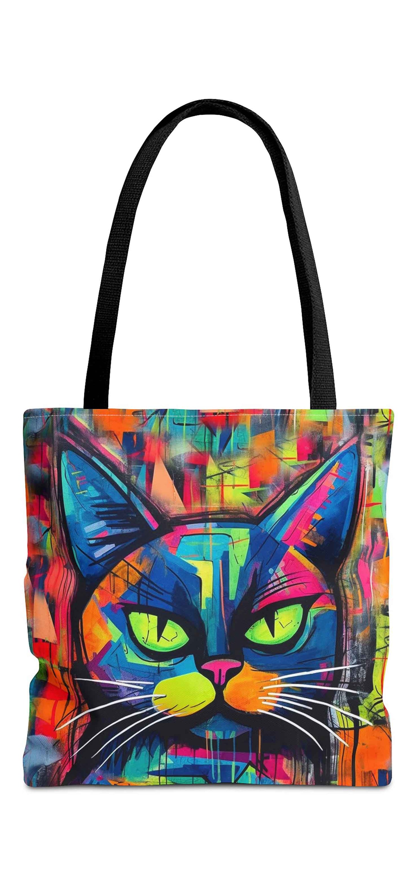 City Whiskers Cat Tote Bag