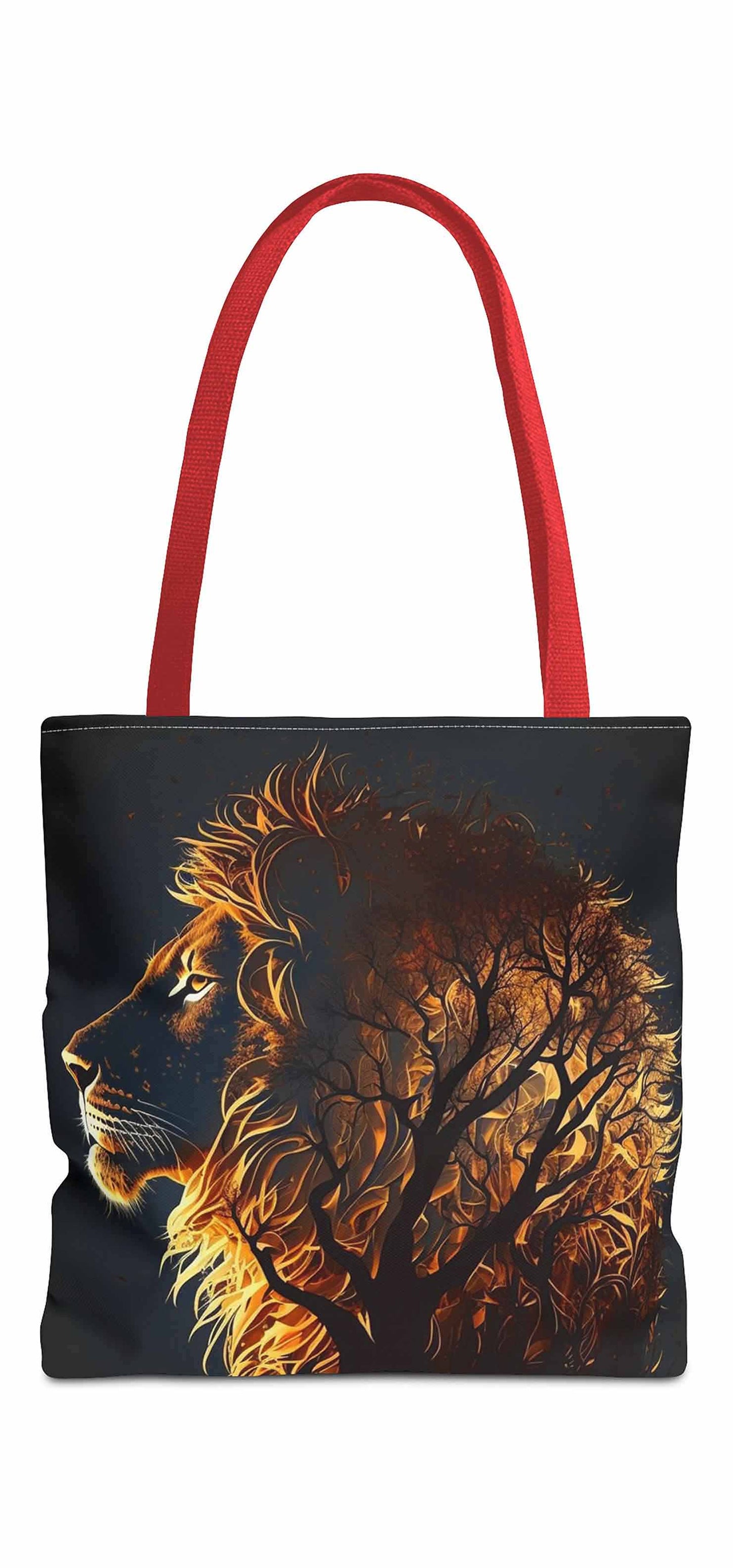 Tree of Strength Lion Tote Bag