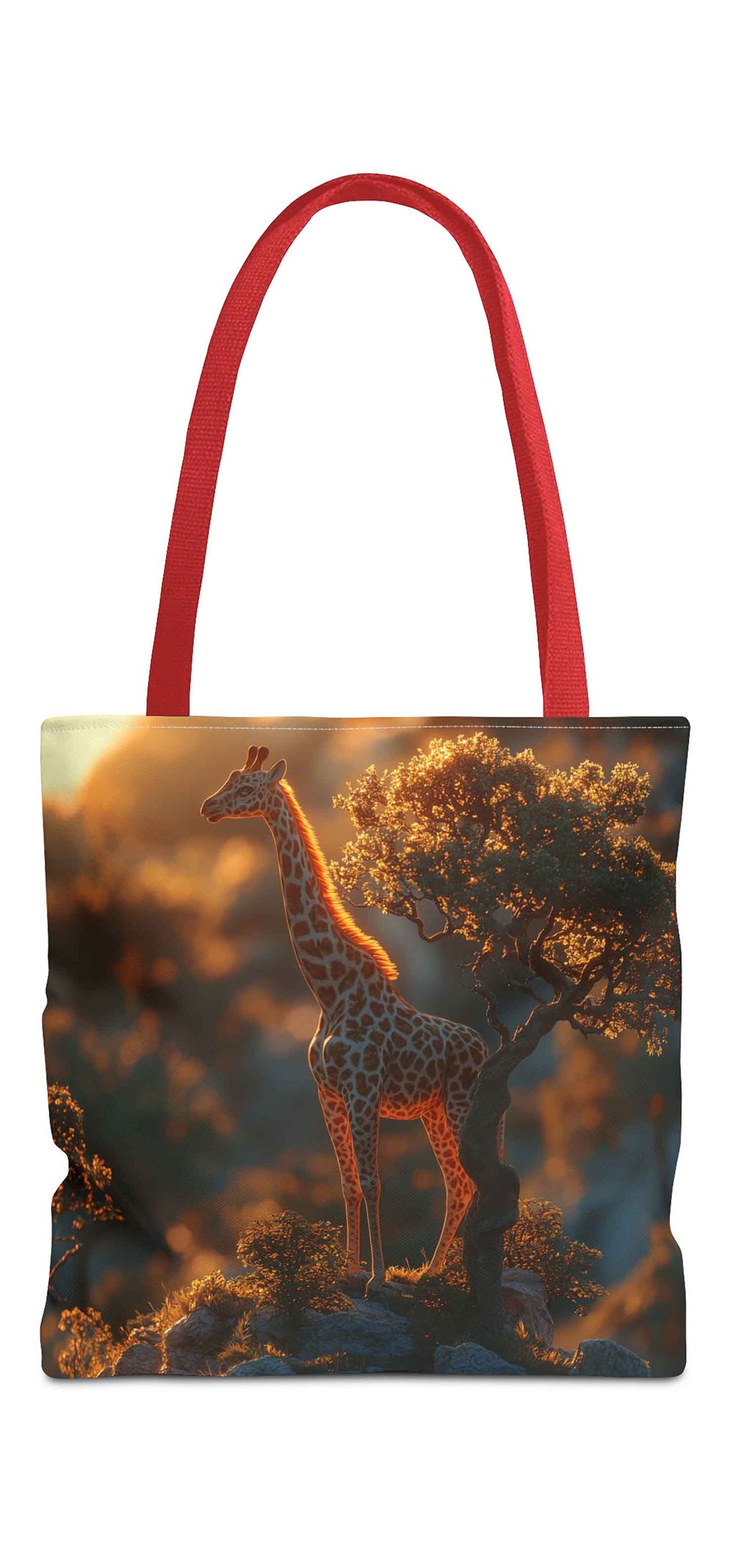 Giraffe Sunset Tote Bag