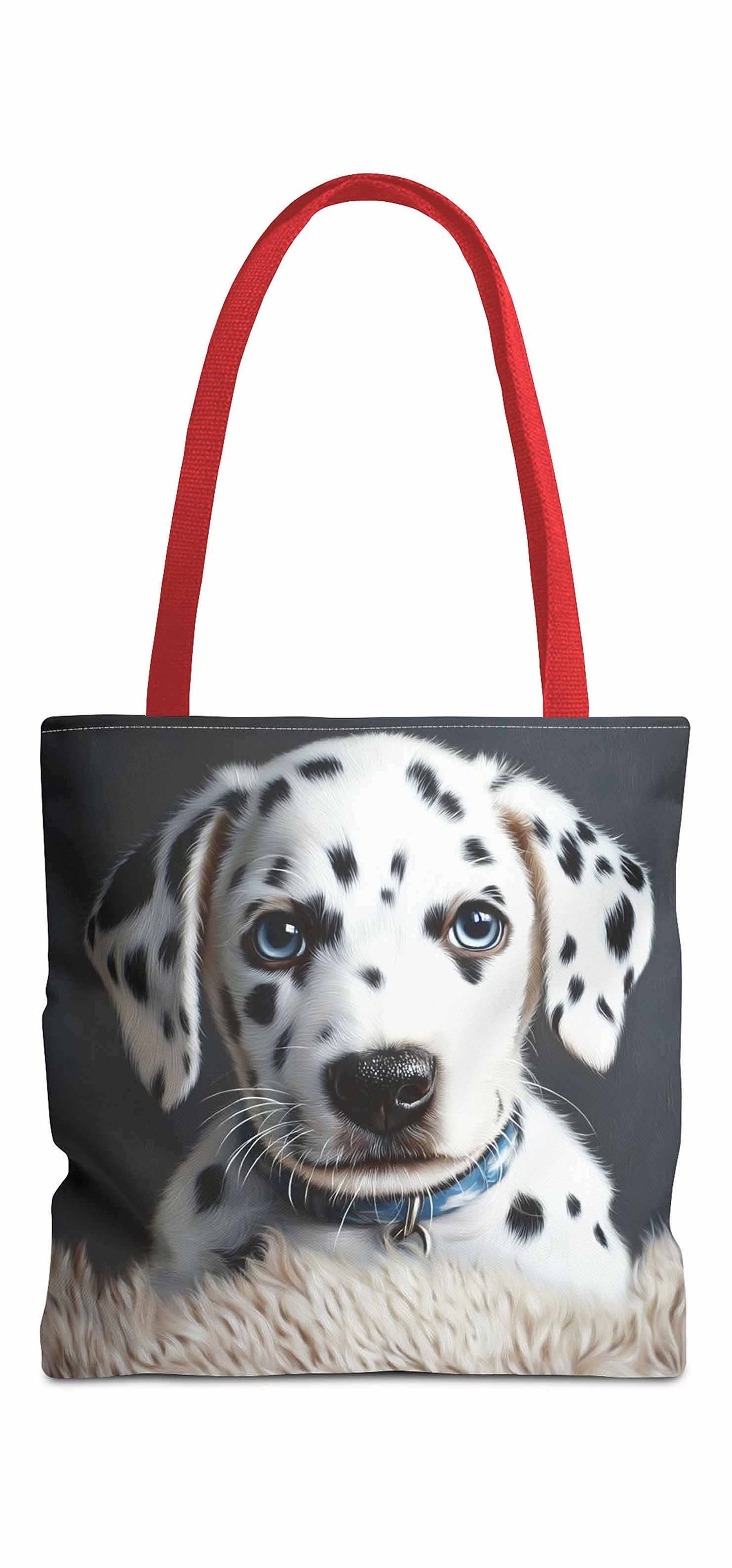 Puppy Eyes Dalmatian Tote Bag