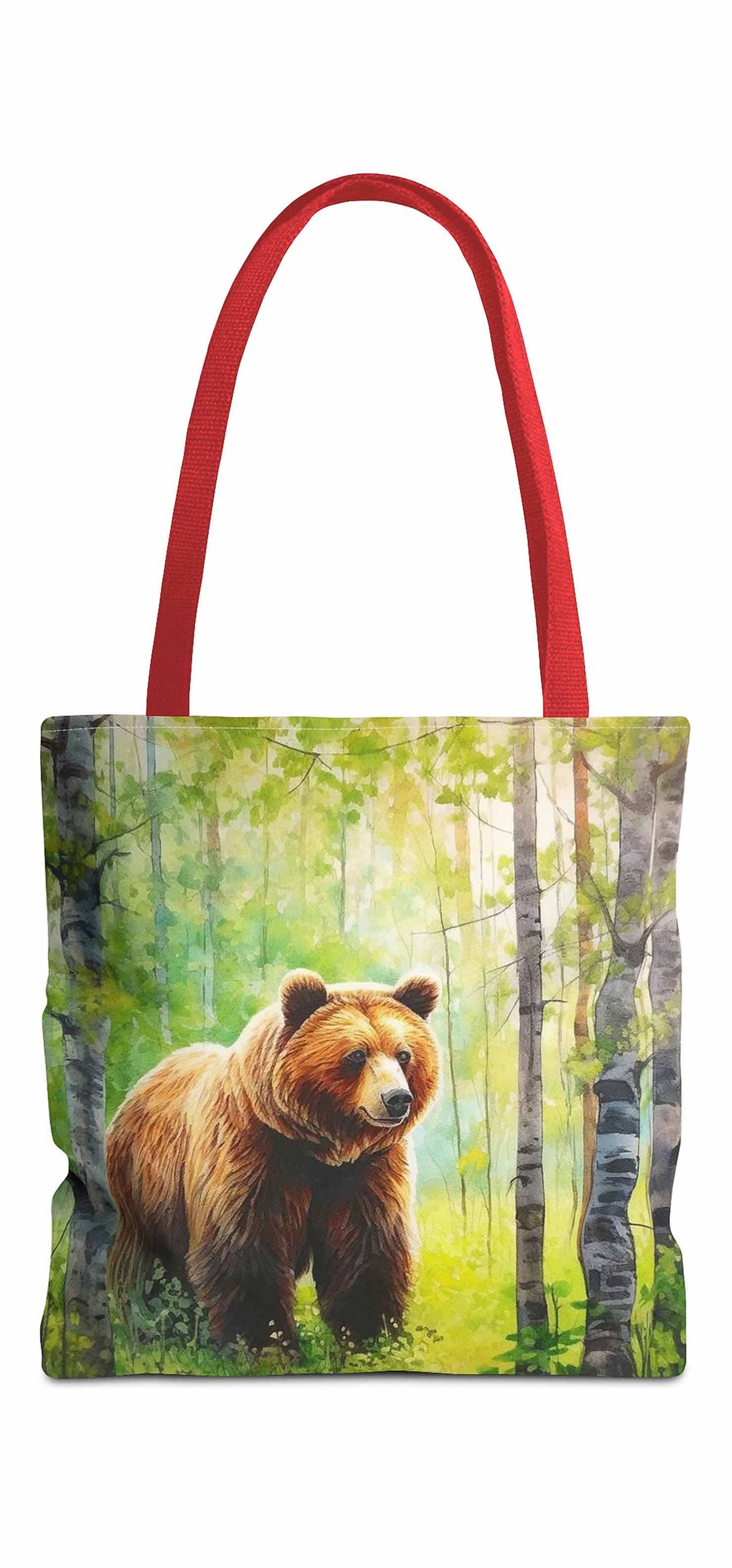 Whispering Woods Brown Bear Tote Bag