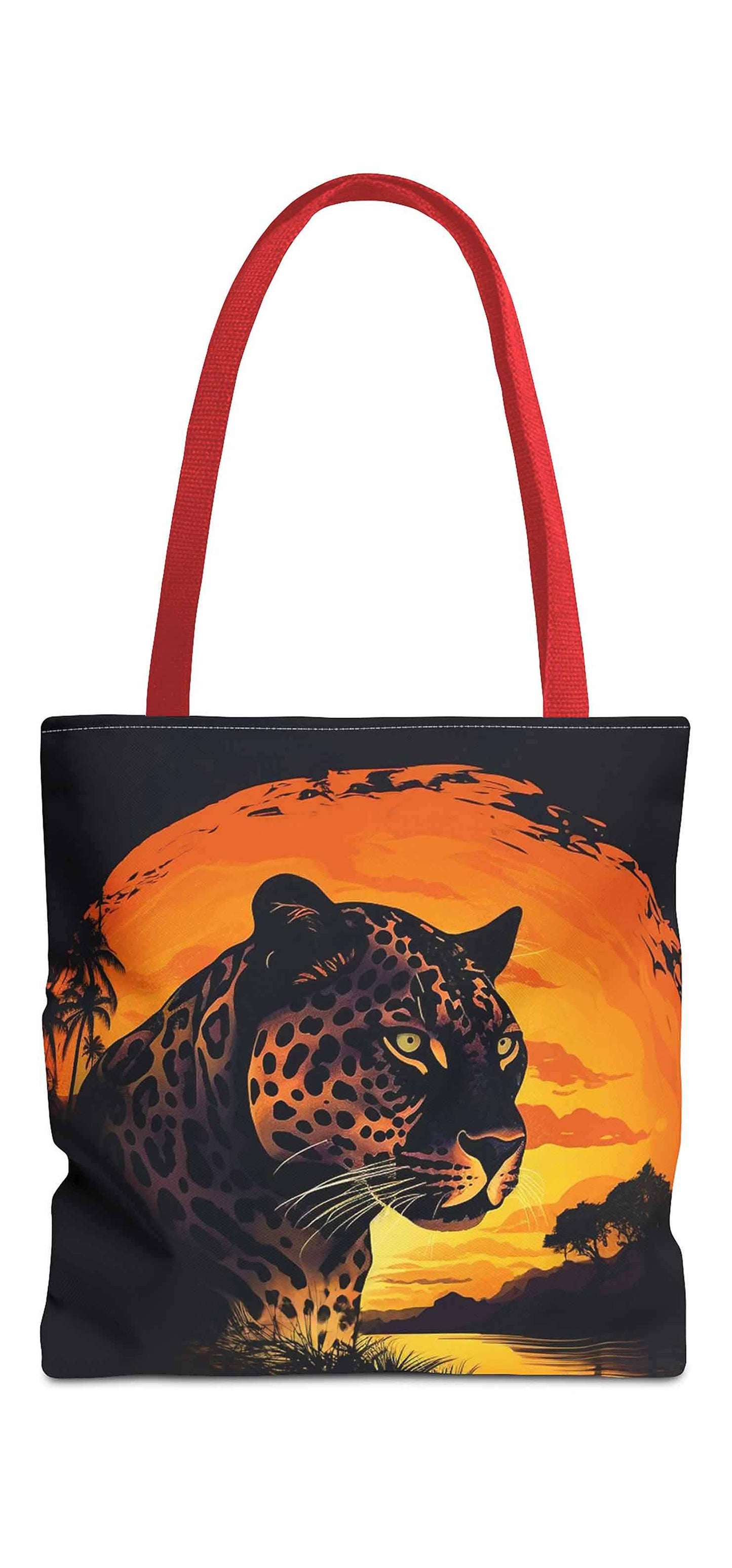 Sunset Stare Jaguar Tote Bag