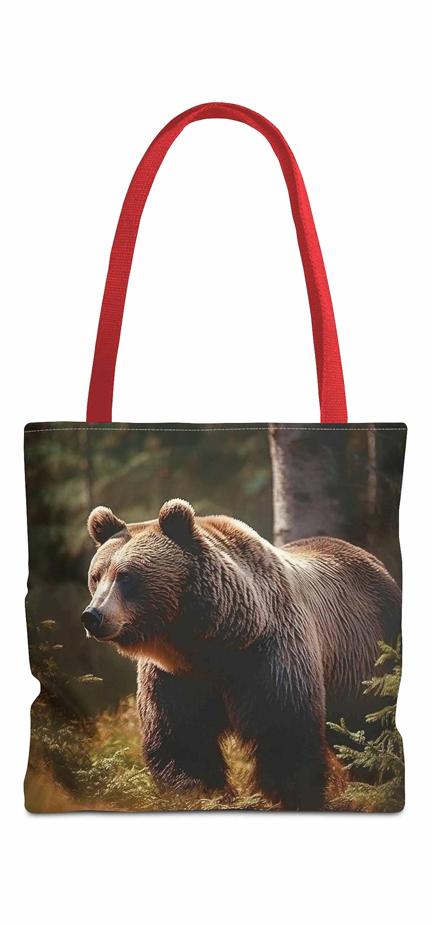 Forest Monarch Brown Bear Tote Bag