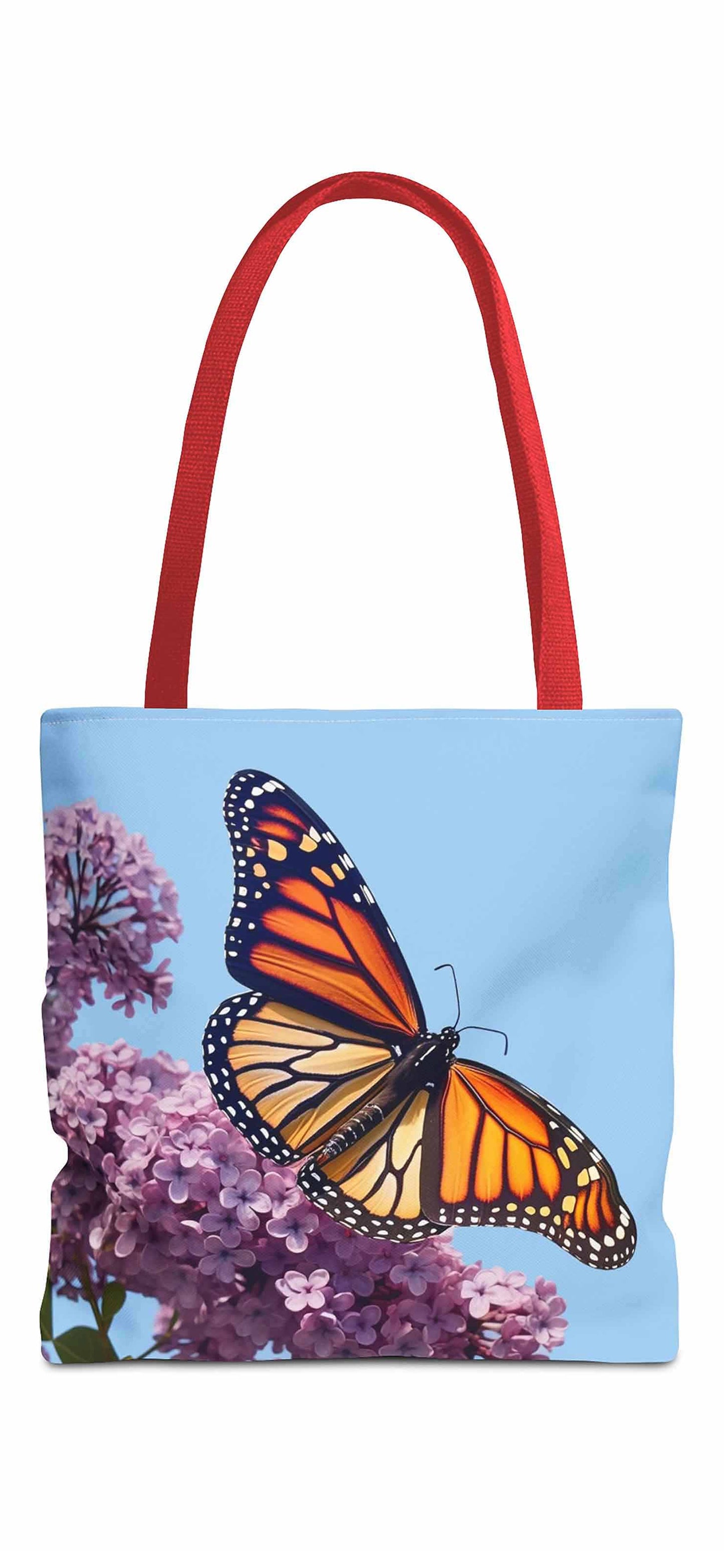 Lilac Flight Butterfly Tote Bag