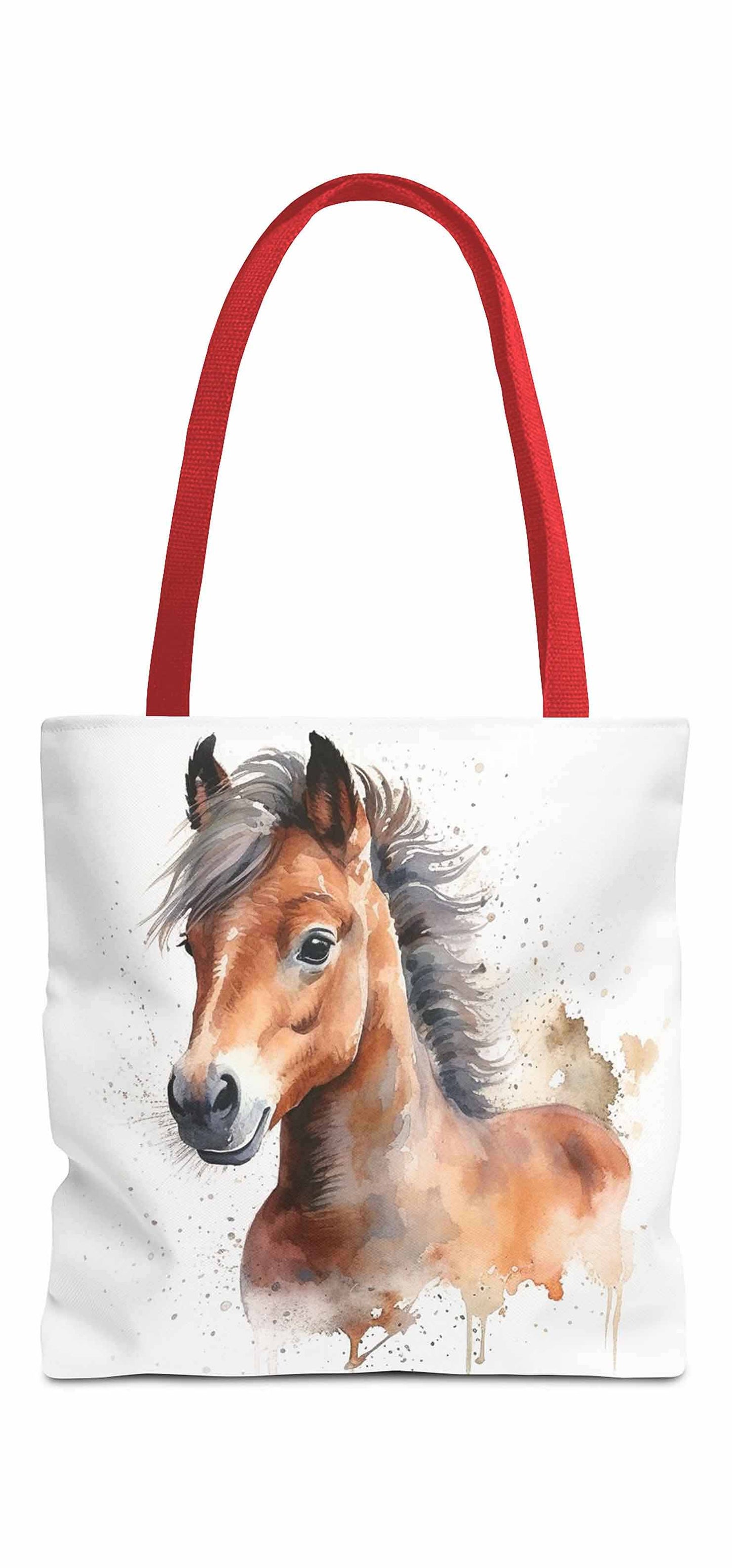Watercolour Foal Horse Tote Bag