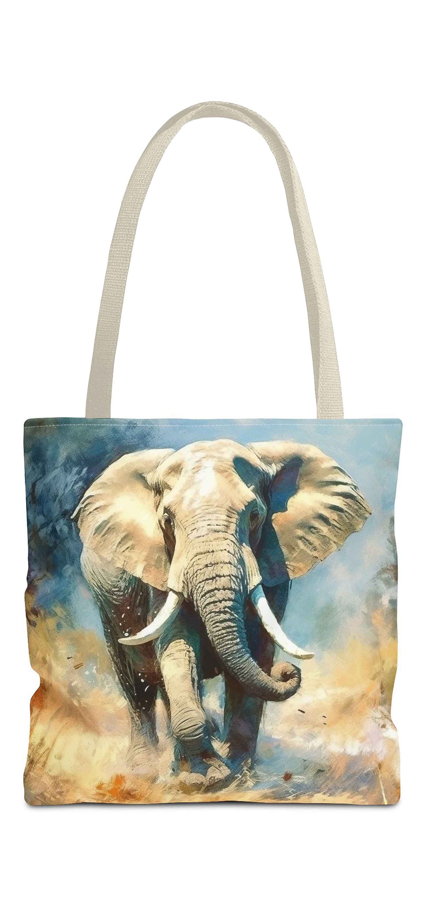 Safari Stride Elephant Tote Bag