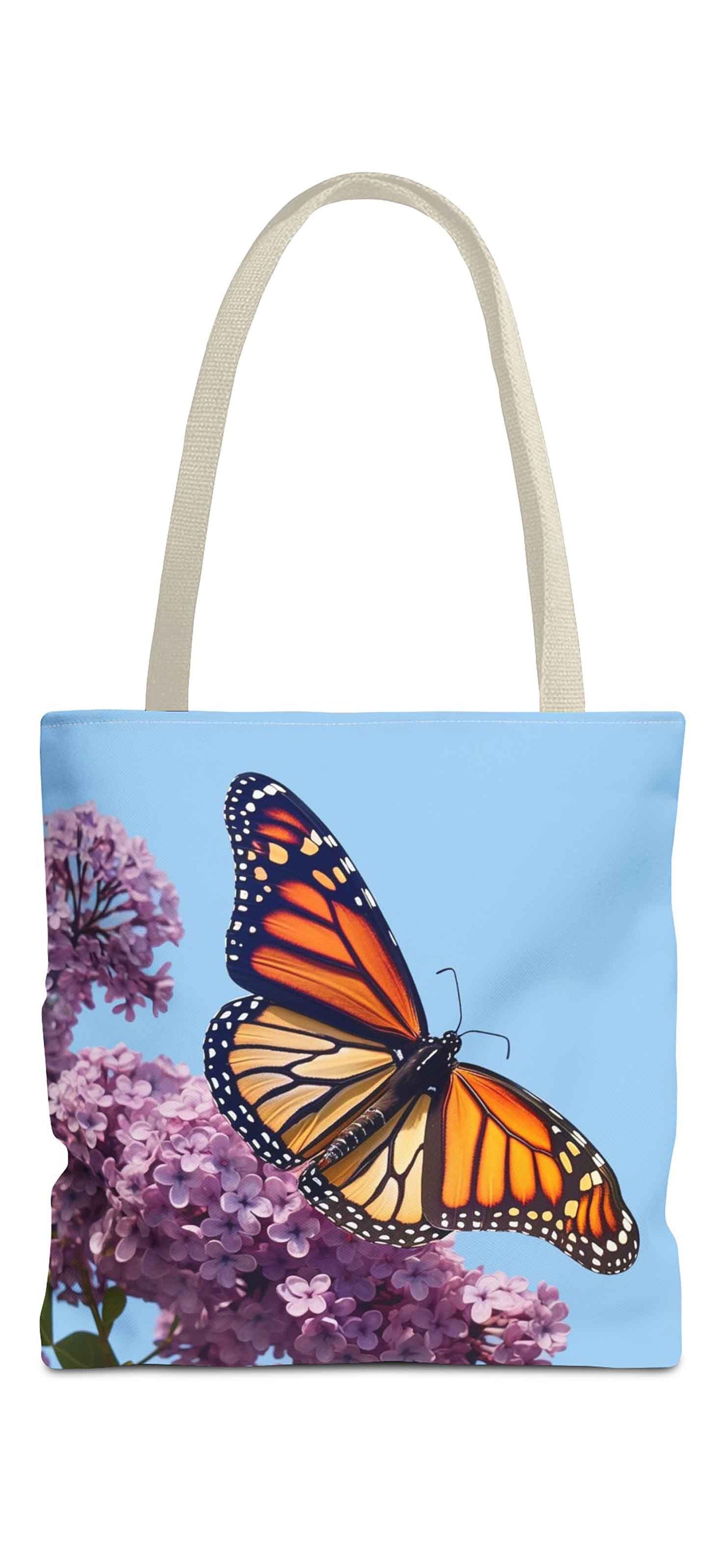 Lilac Flight Butterfly Tote Bag