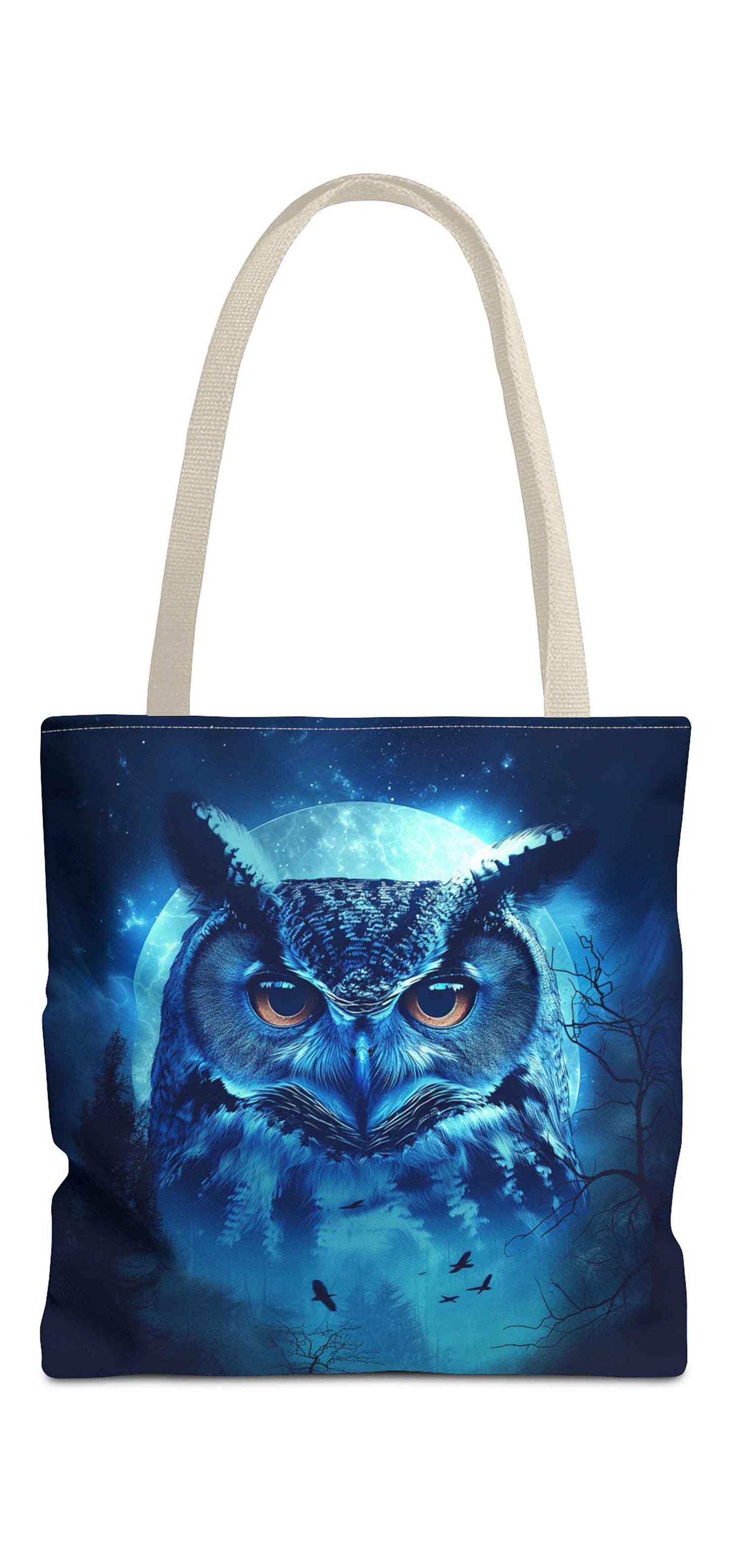 Moonlit Guardian Owl Tote Bag