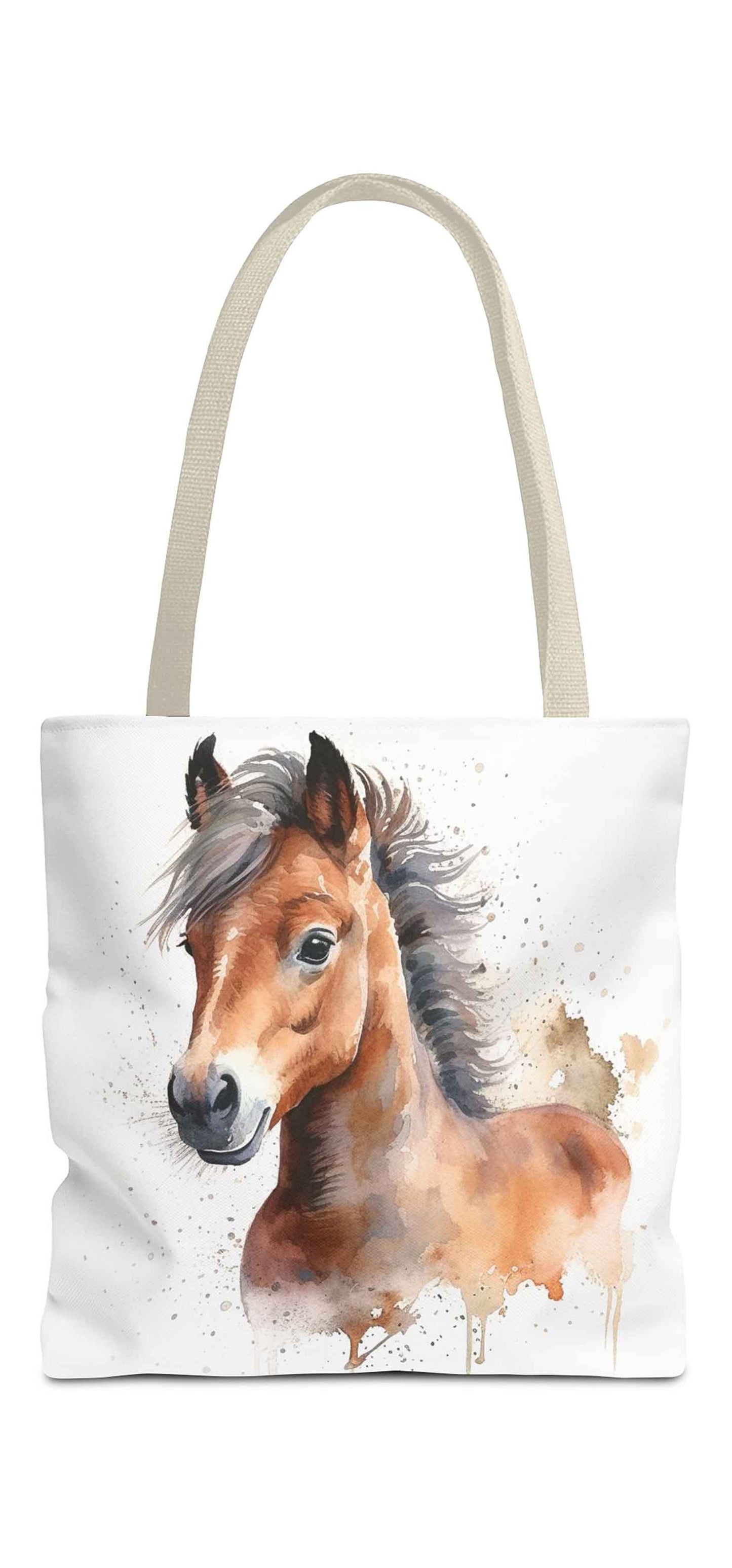 Watercolour Foal Horse Tote Bag