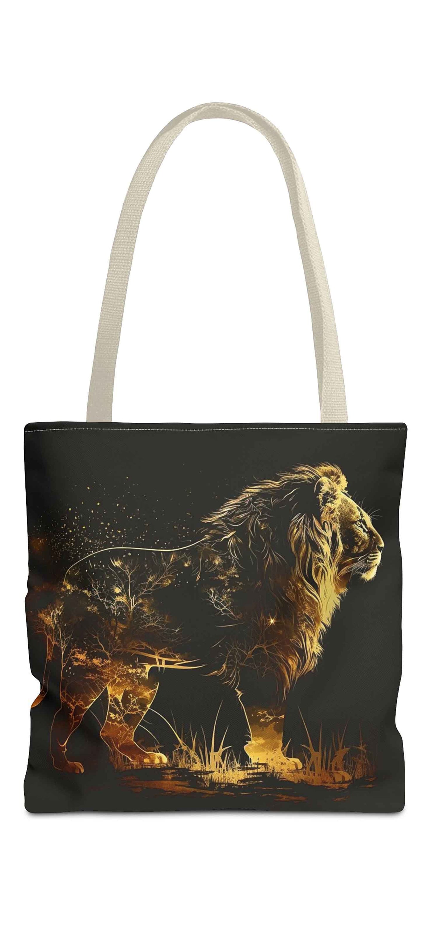 Majestic Lion's Gaze Tote Bag