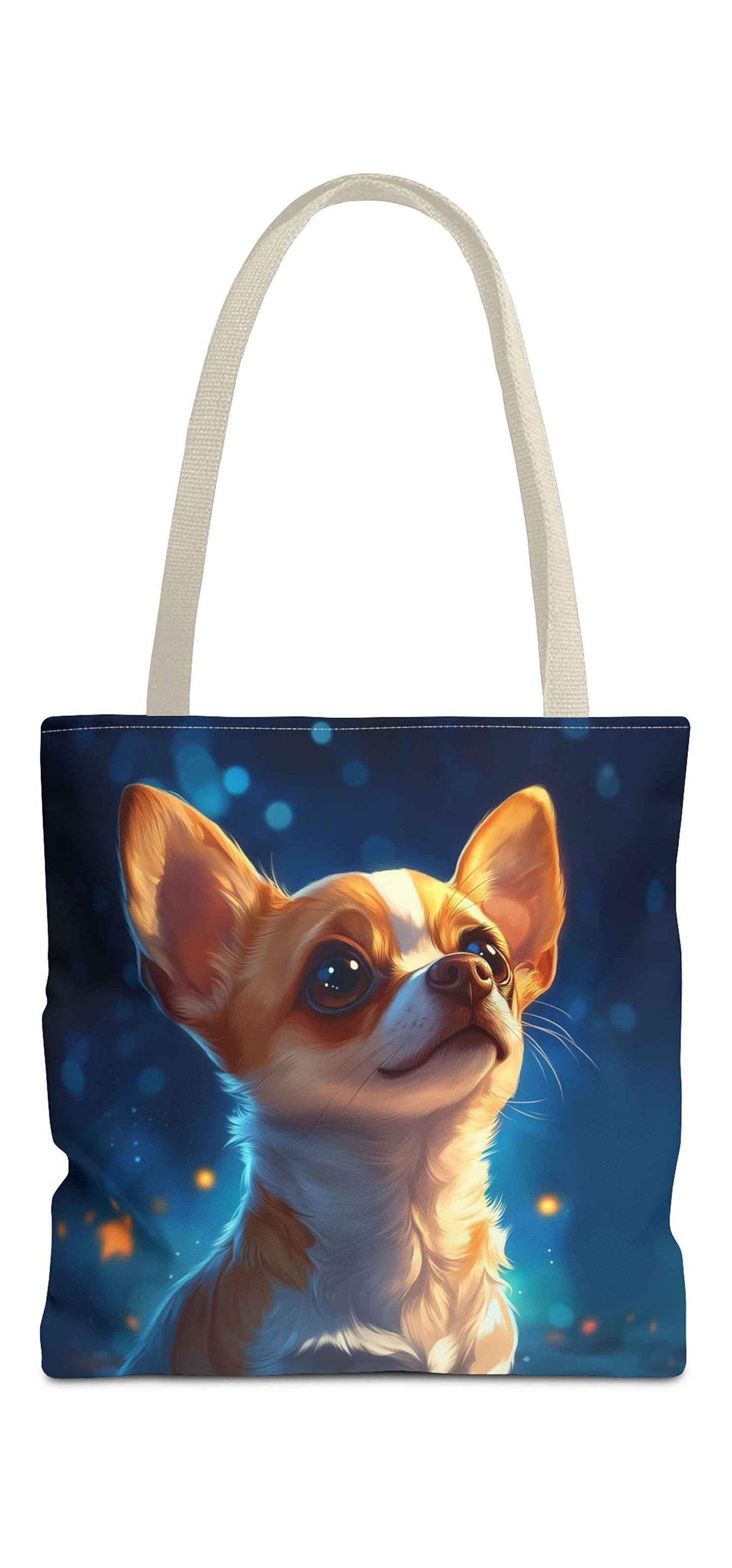 Starry-Eyed Chihuahua Tote Bag