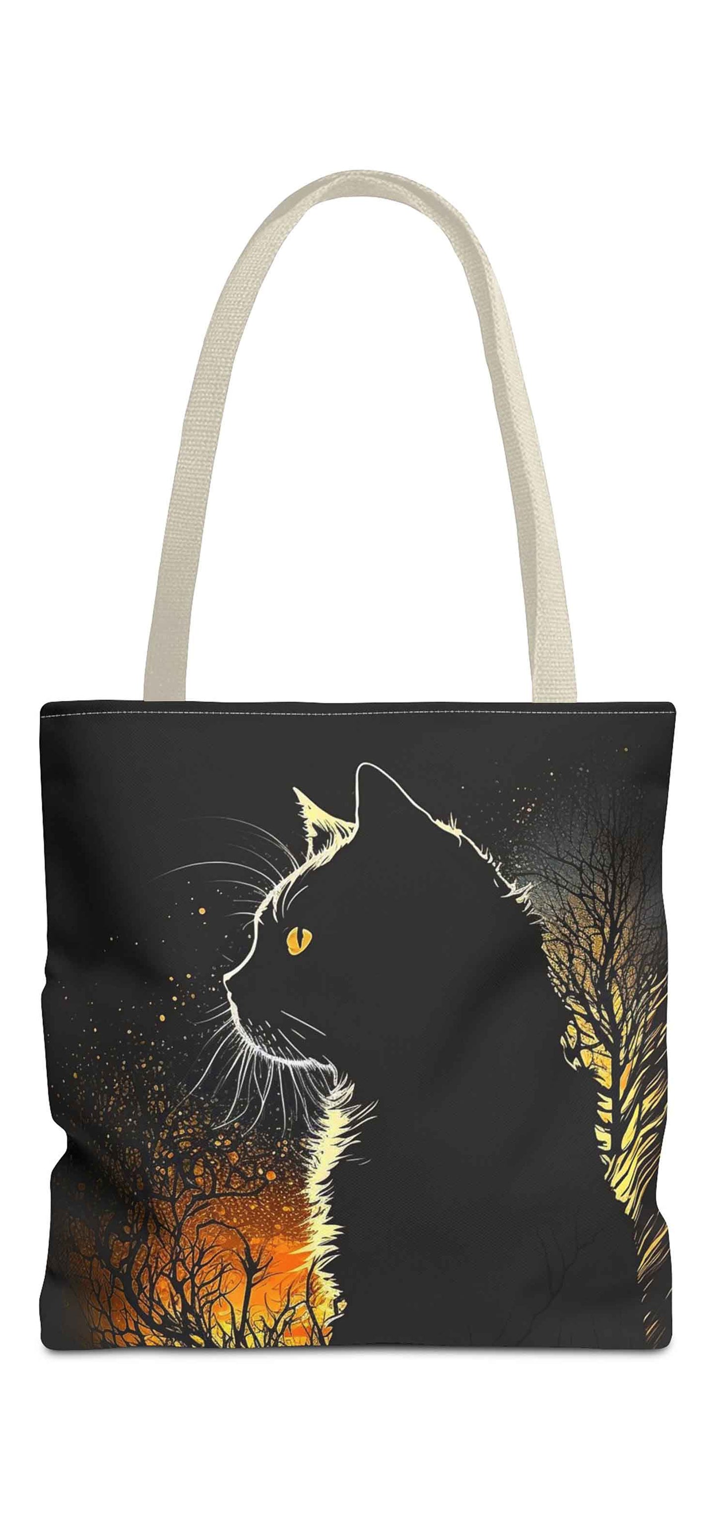 Nighttime Feline Tote Bag