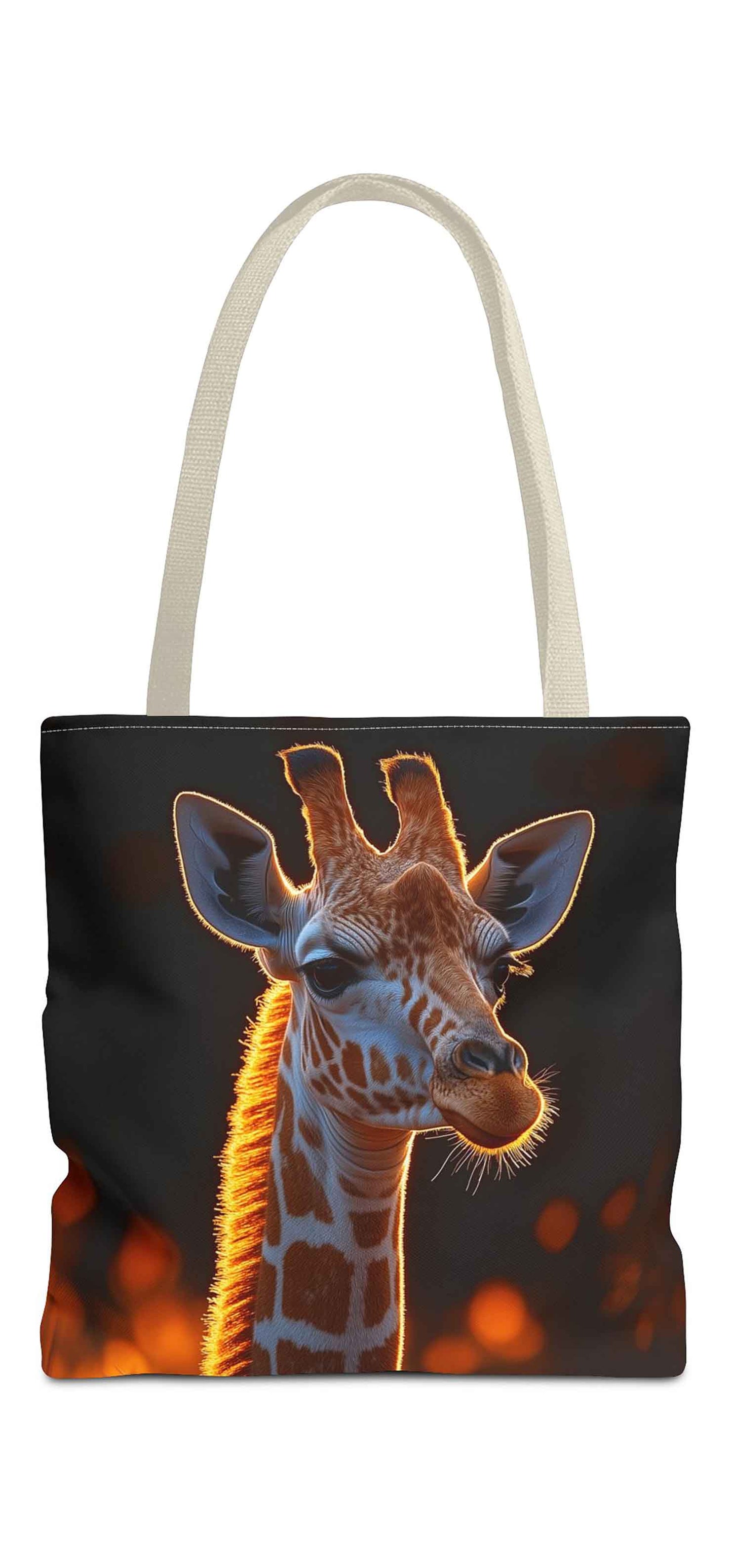 Golden Glow Giraffe Tote Bag