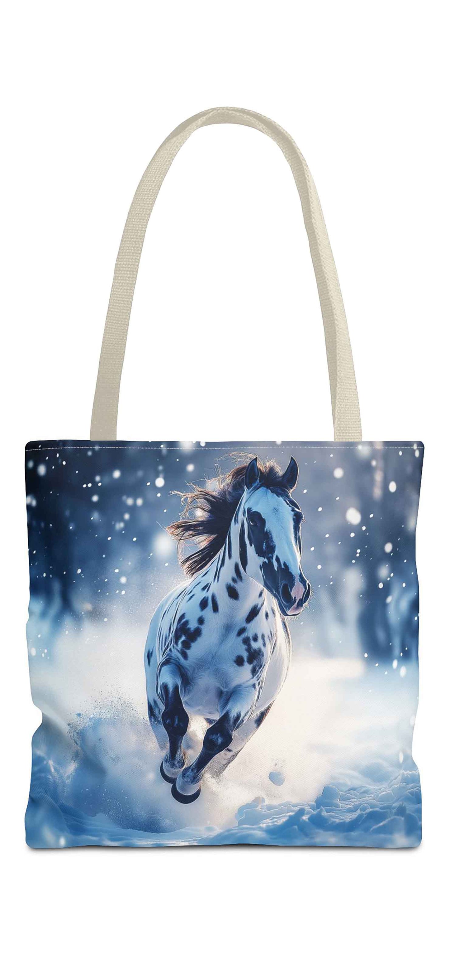 Snowbound Spirit Horse Tote Bag