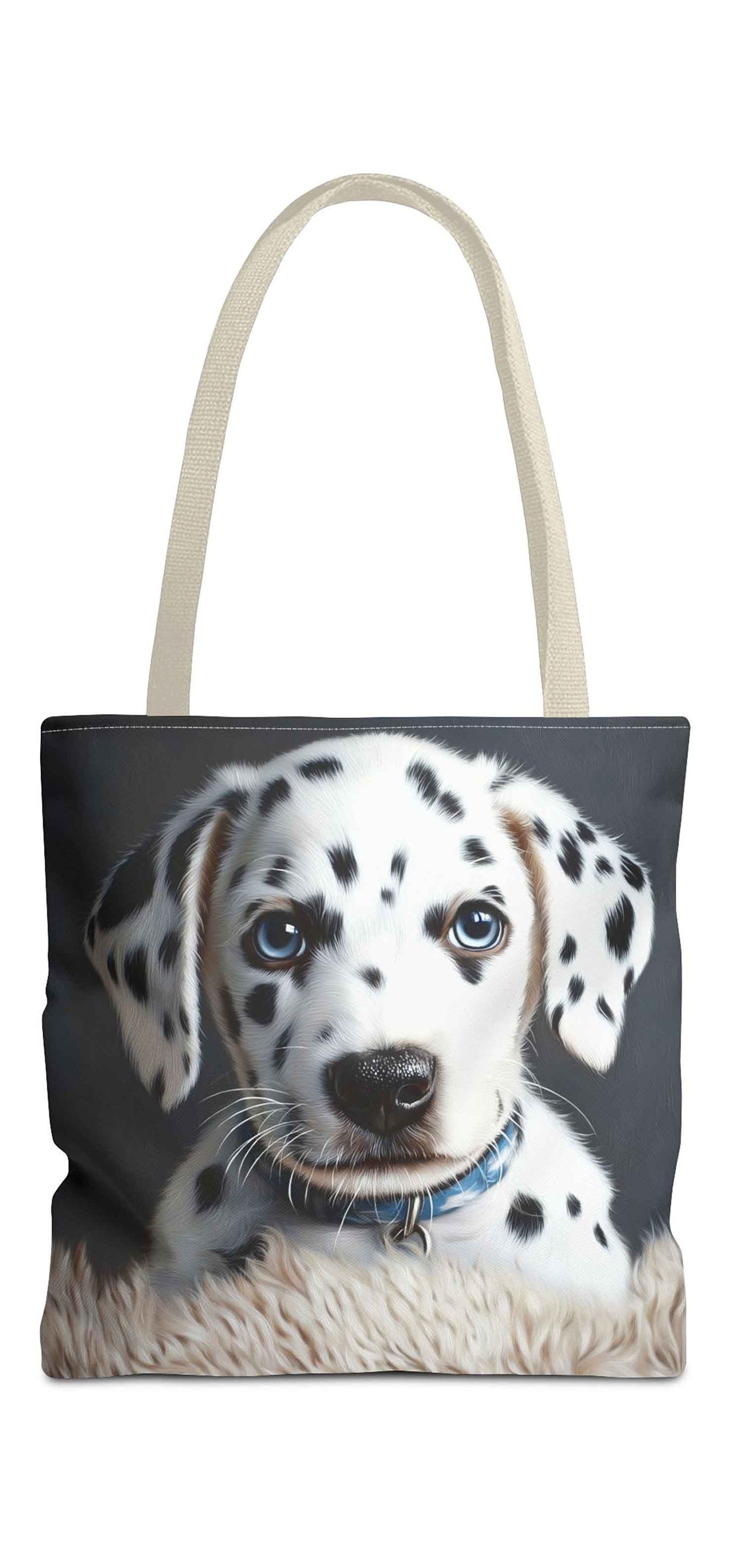 Puppy Eyes Dalmatian Tote Bag