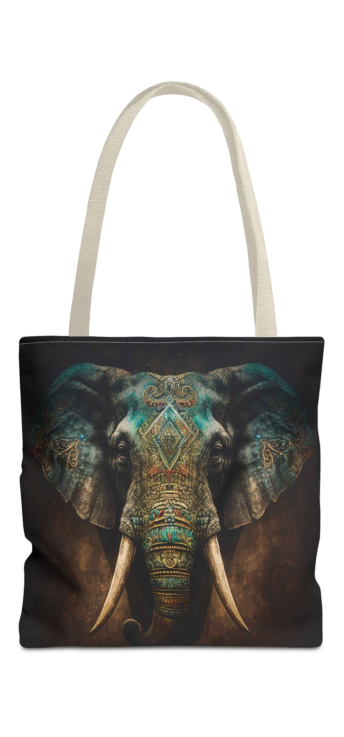 Intricate Ivory Elephant Tote Bag