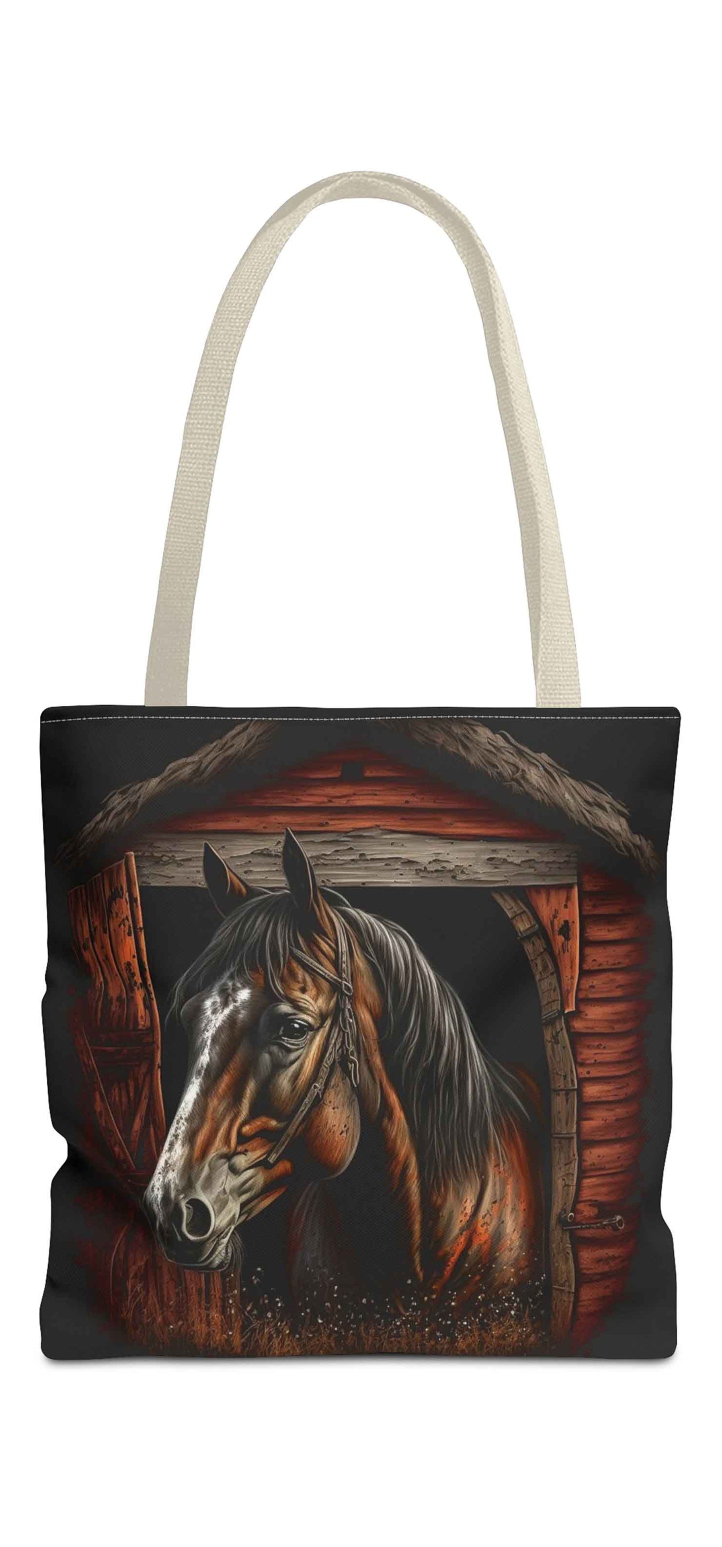 Rustic Barn Horse Tote Bag