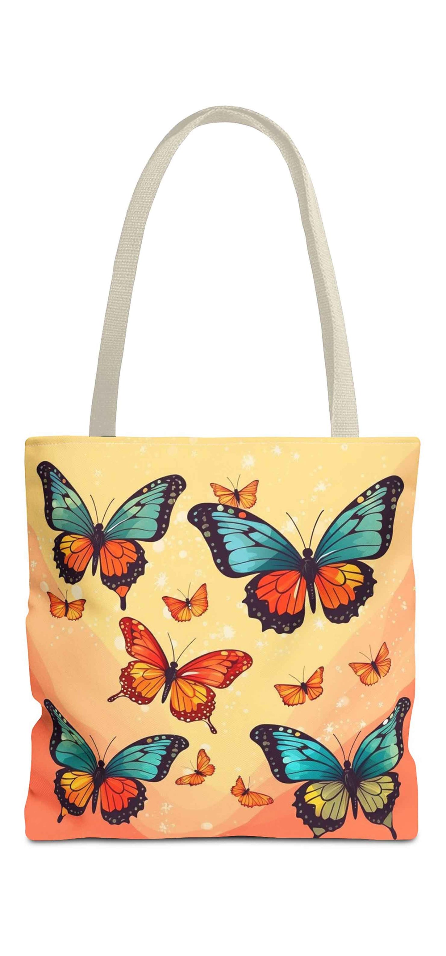 Radiant Wings Butterfly Tote Bag