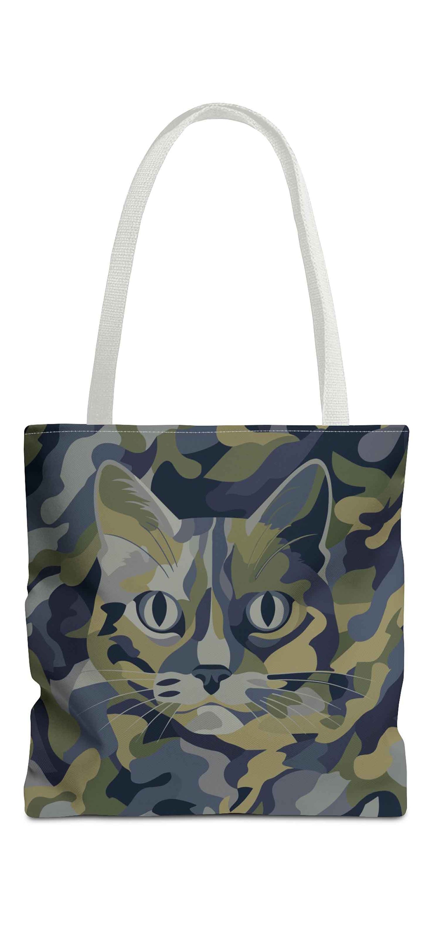 Military Cat Tote Bag