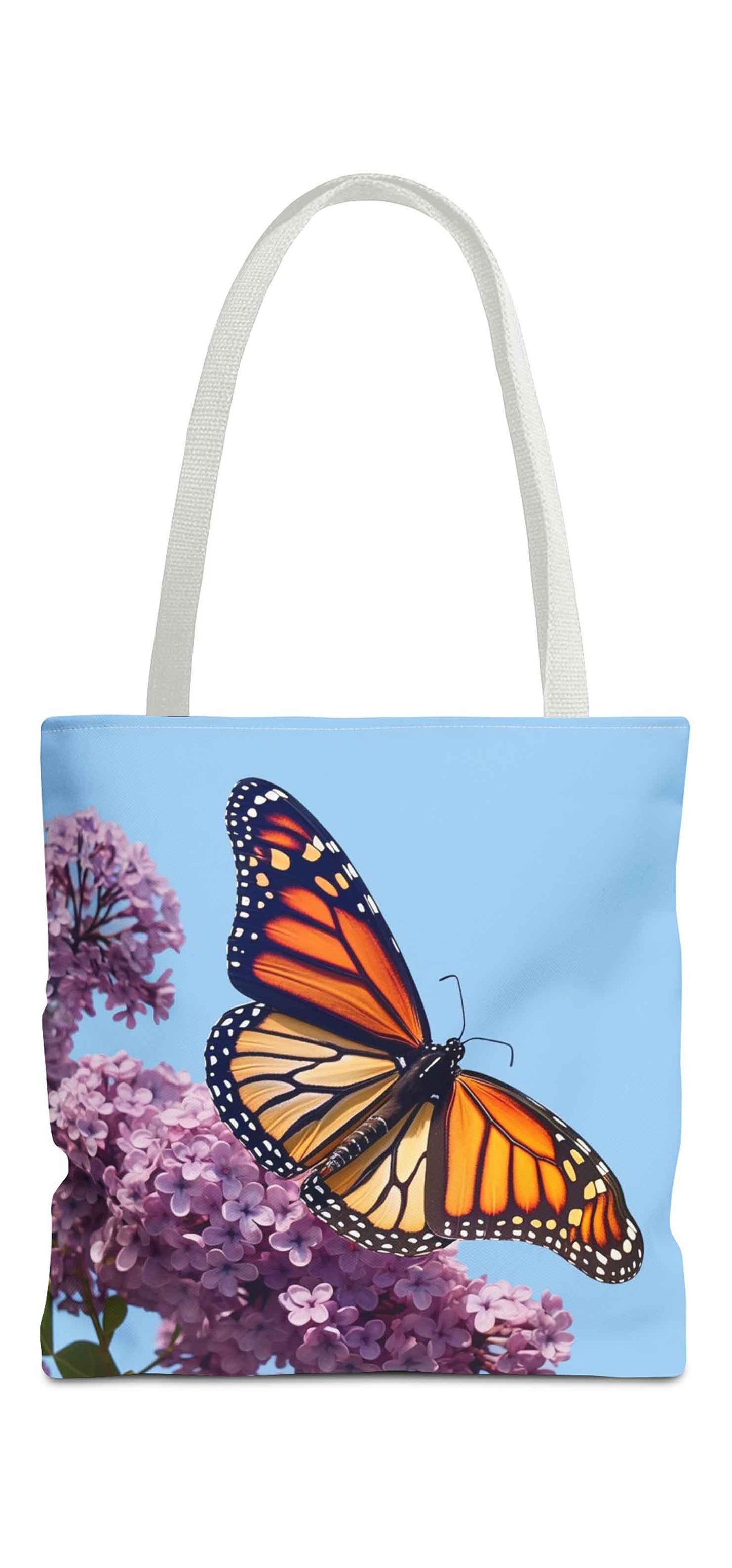 Lilac Flight Butterfly Tote Bag