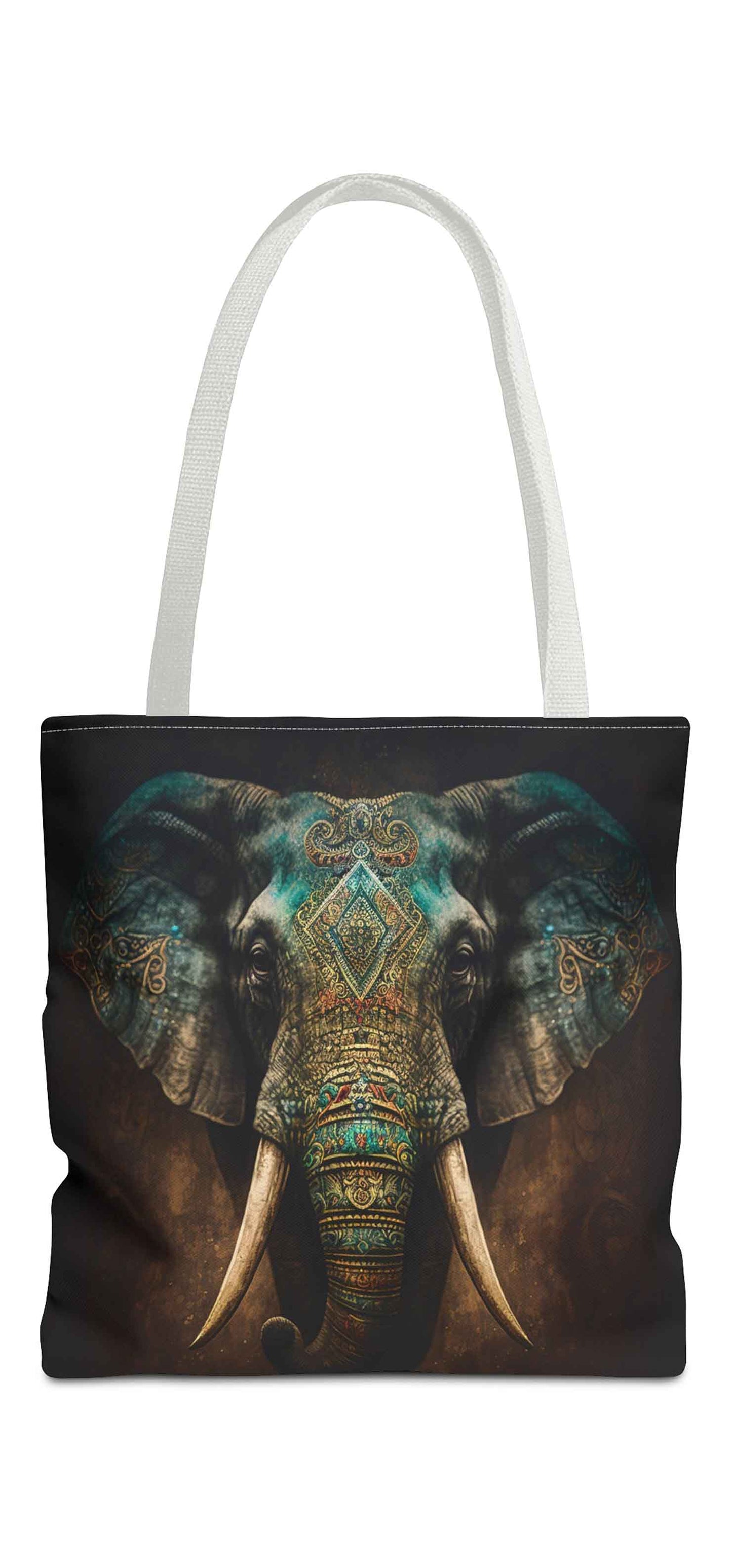 Intricate Ivory Elephant Tote Bag