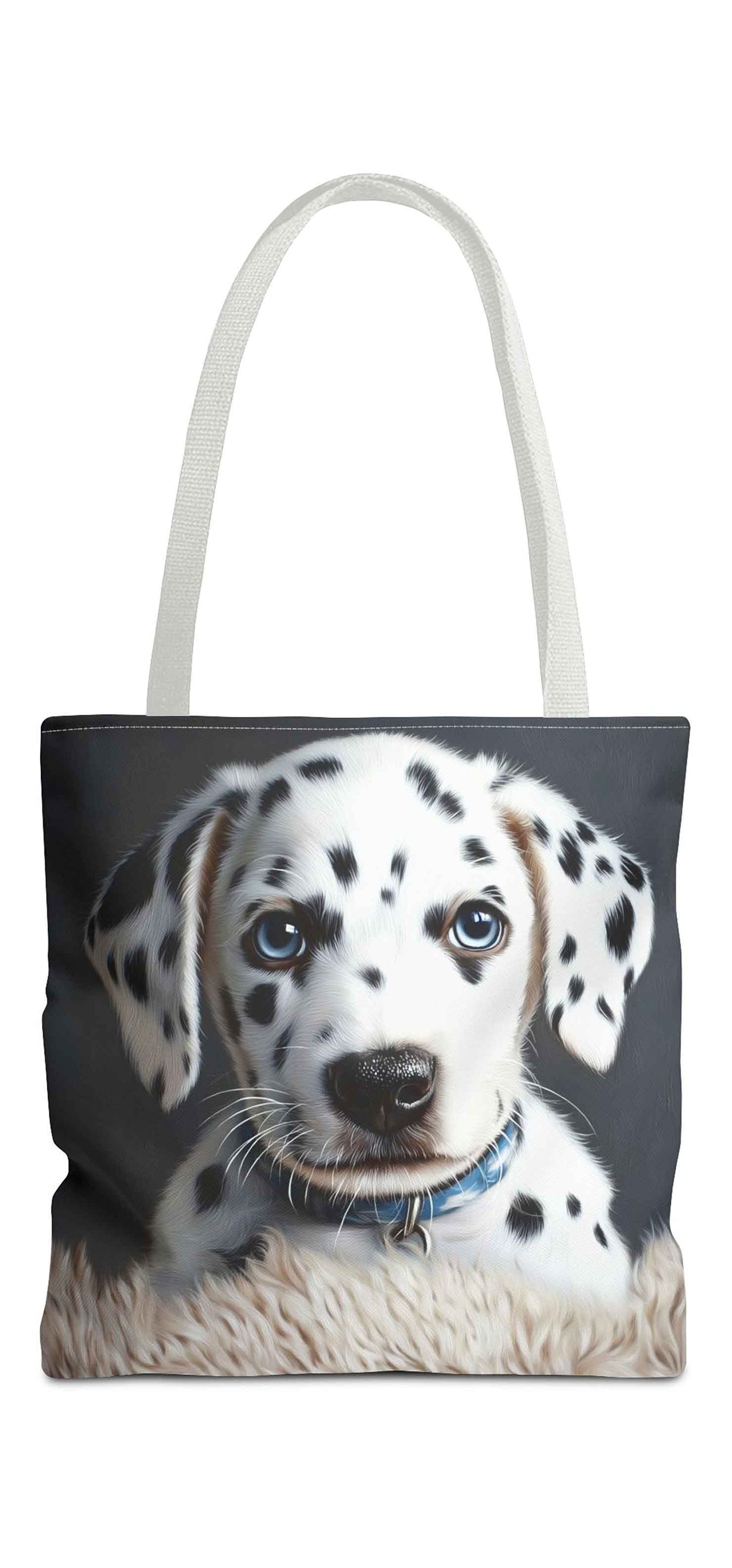 Puppy Eyes Dalmatian Tote Bag