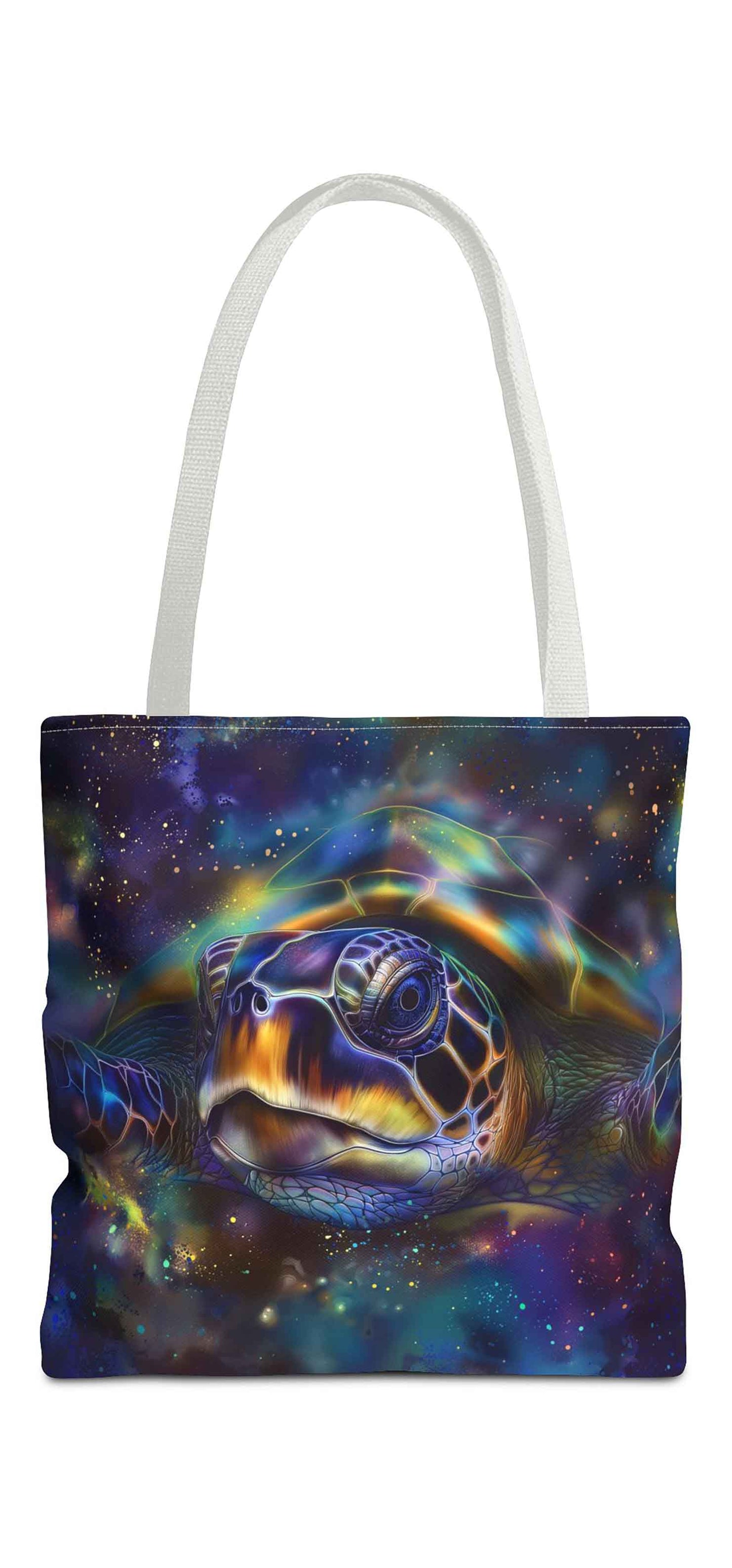 Nebula Turtle Tote Bag