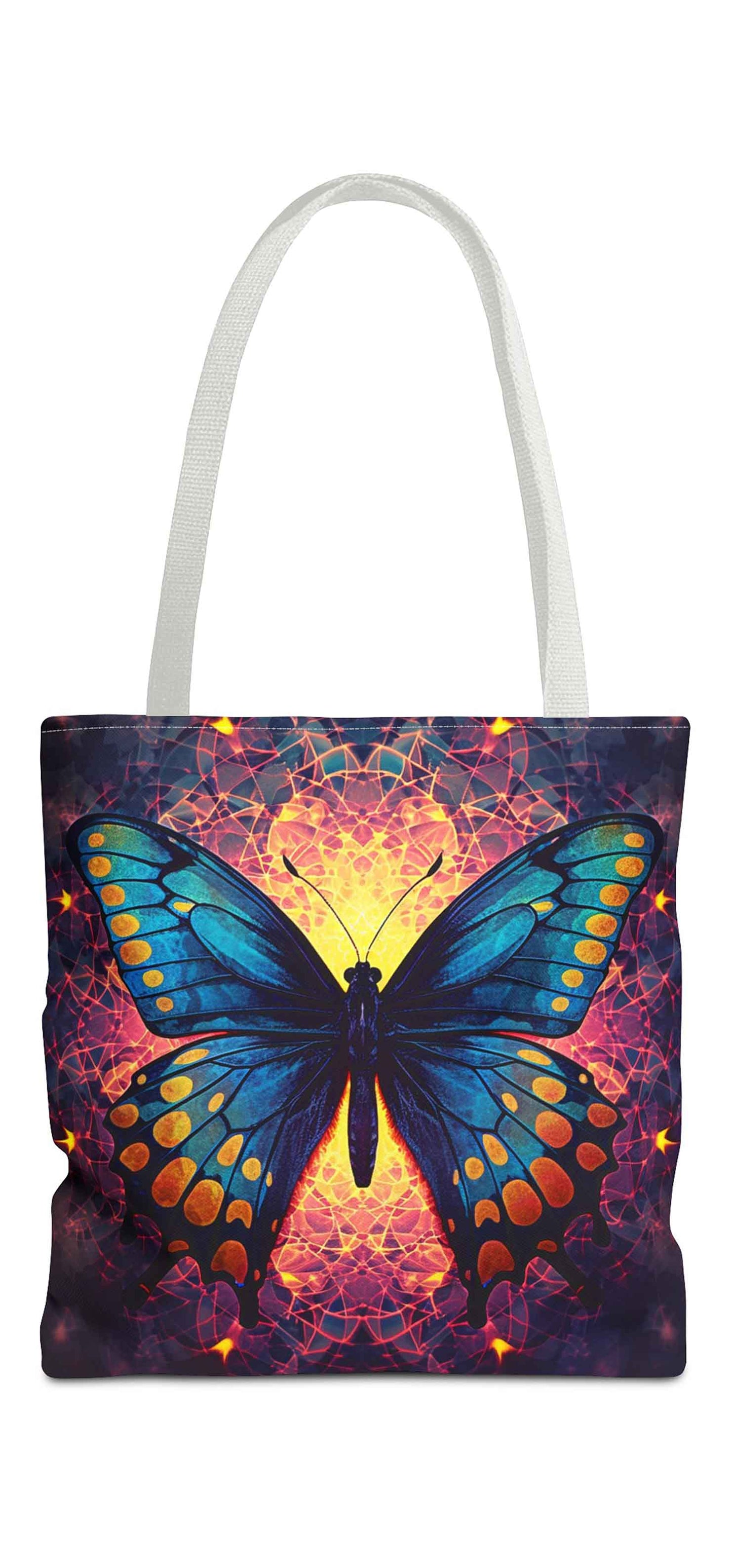 Magical Mandala Butterfly Tote Bag
