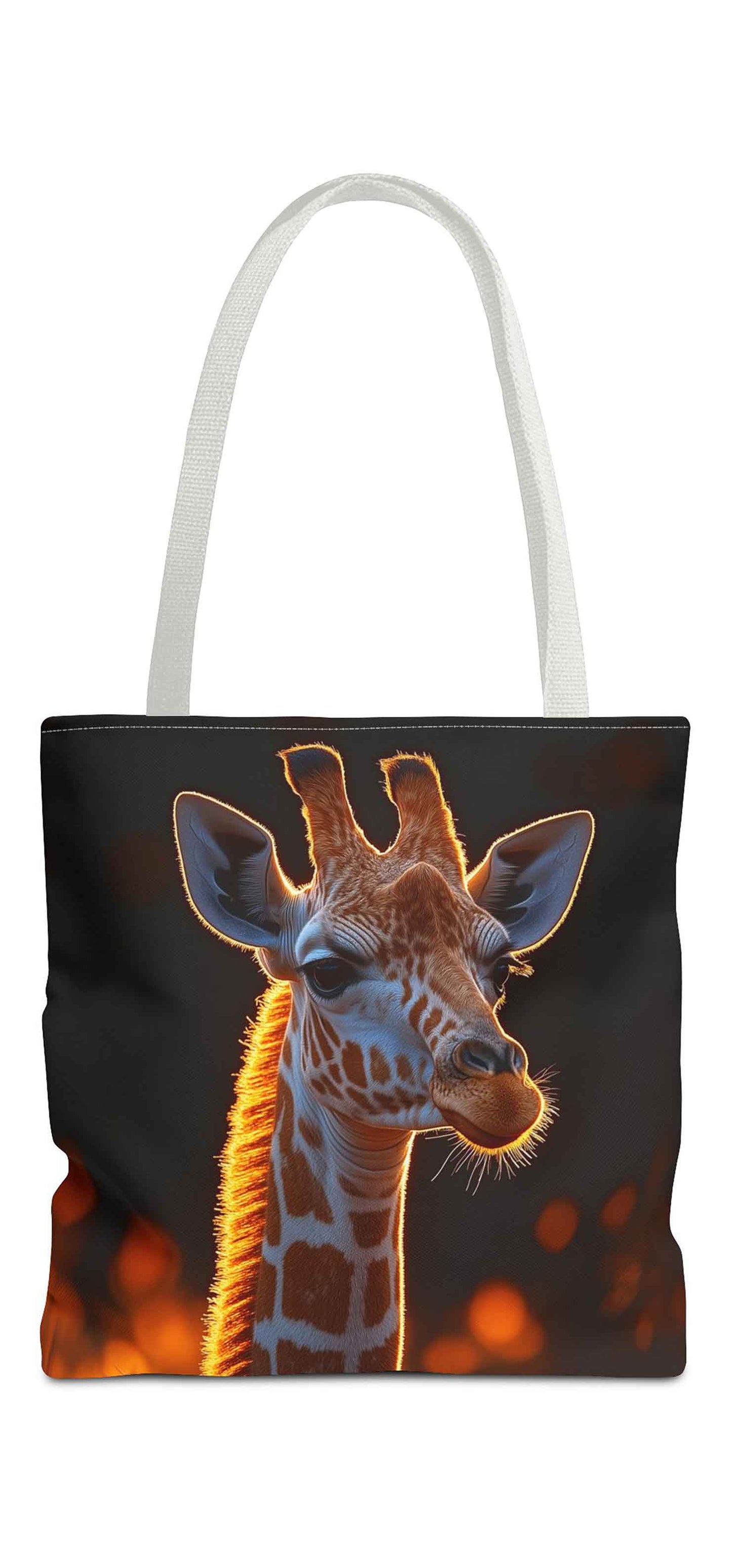 Golden Glow Giraffe Tote Bag
