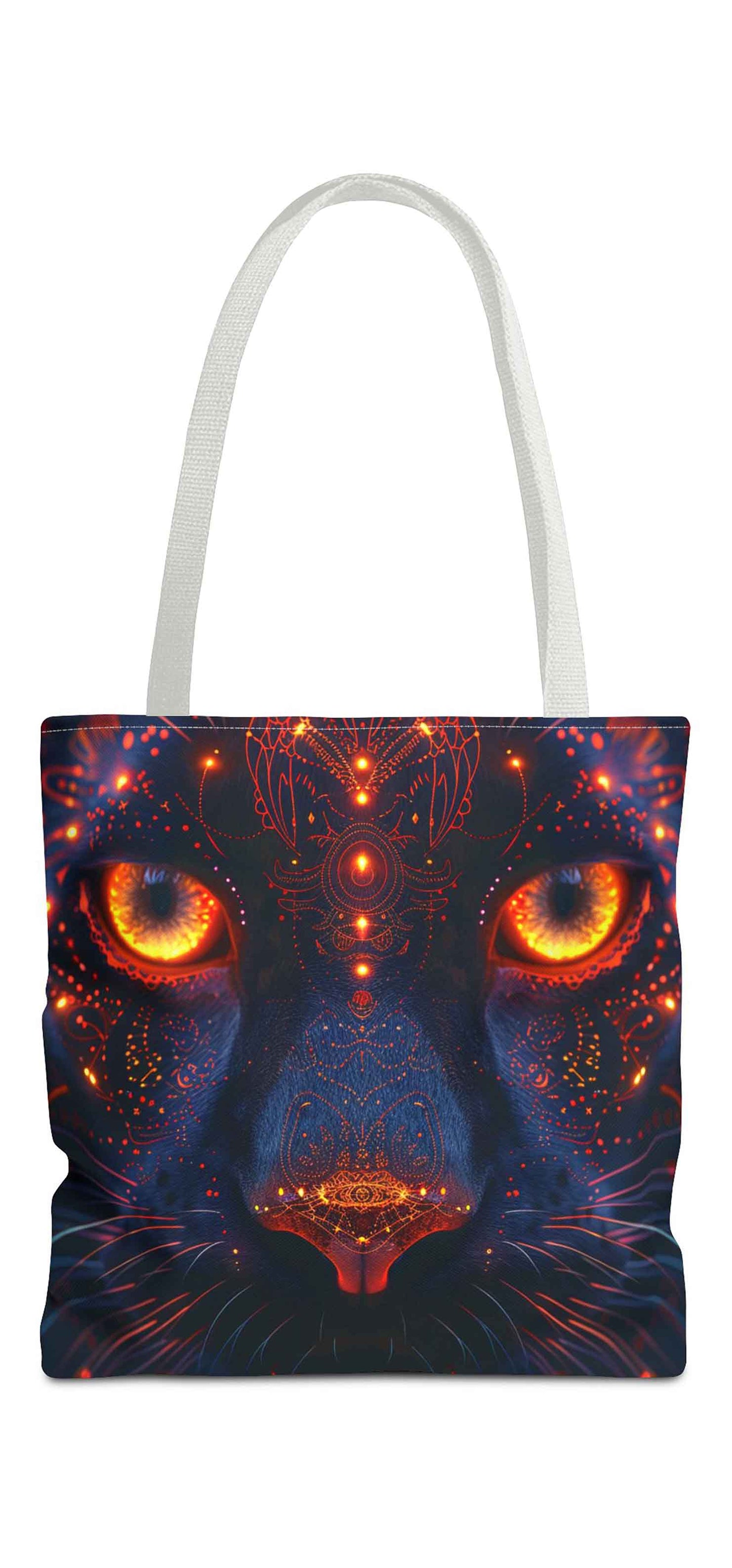 Inferno Gaze Cat Tote Bag