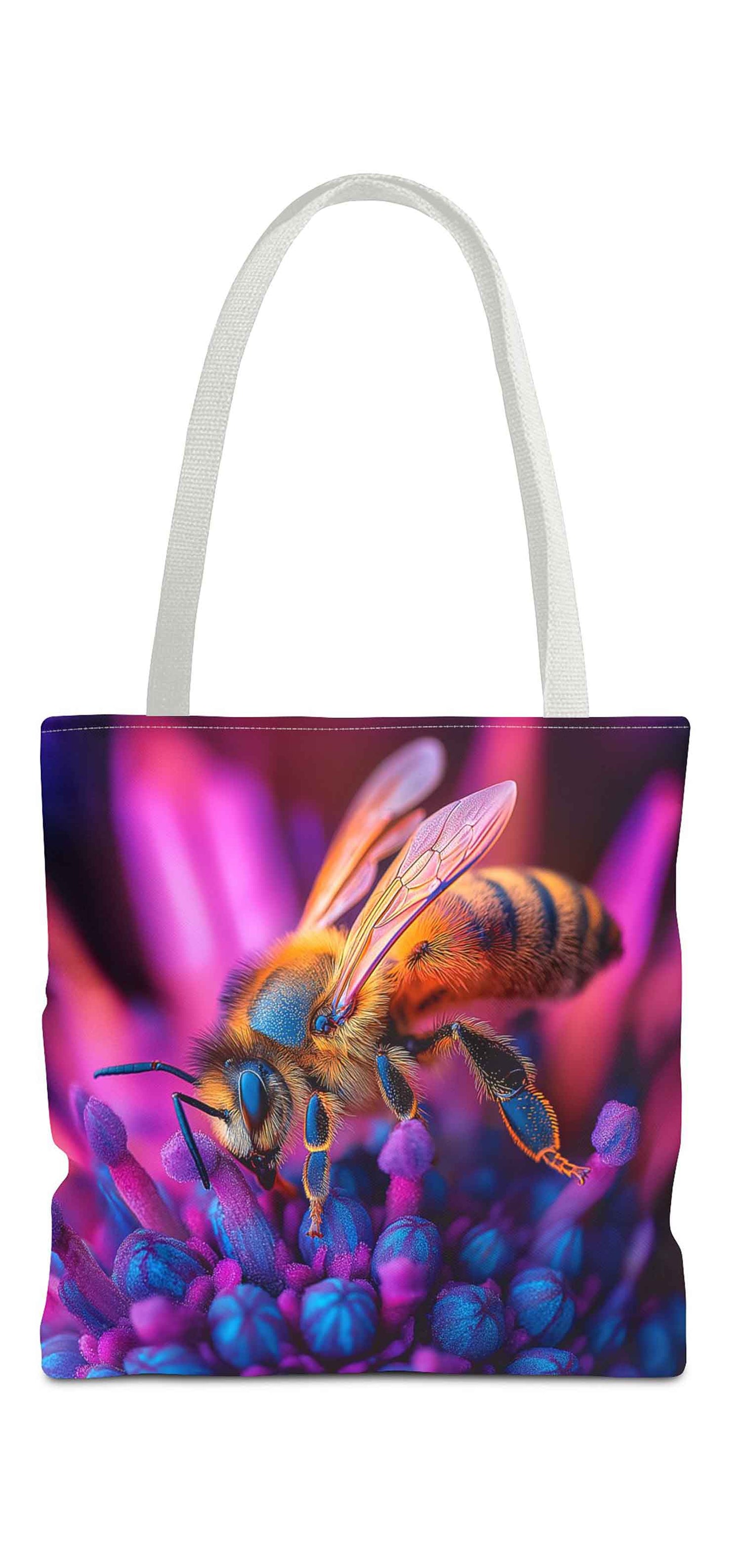 Neon Nectar Bee Tote Bag
