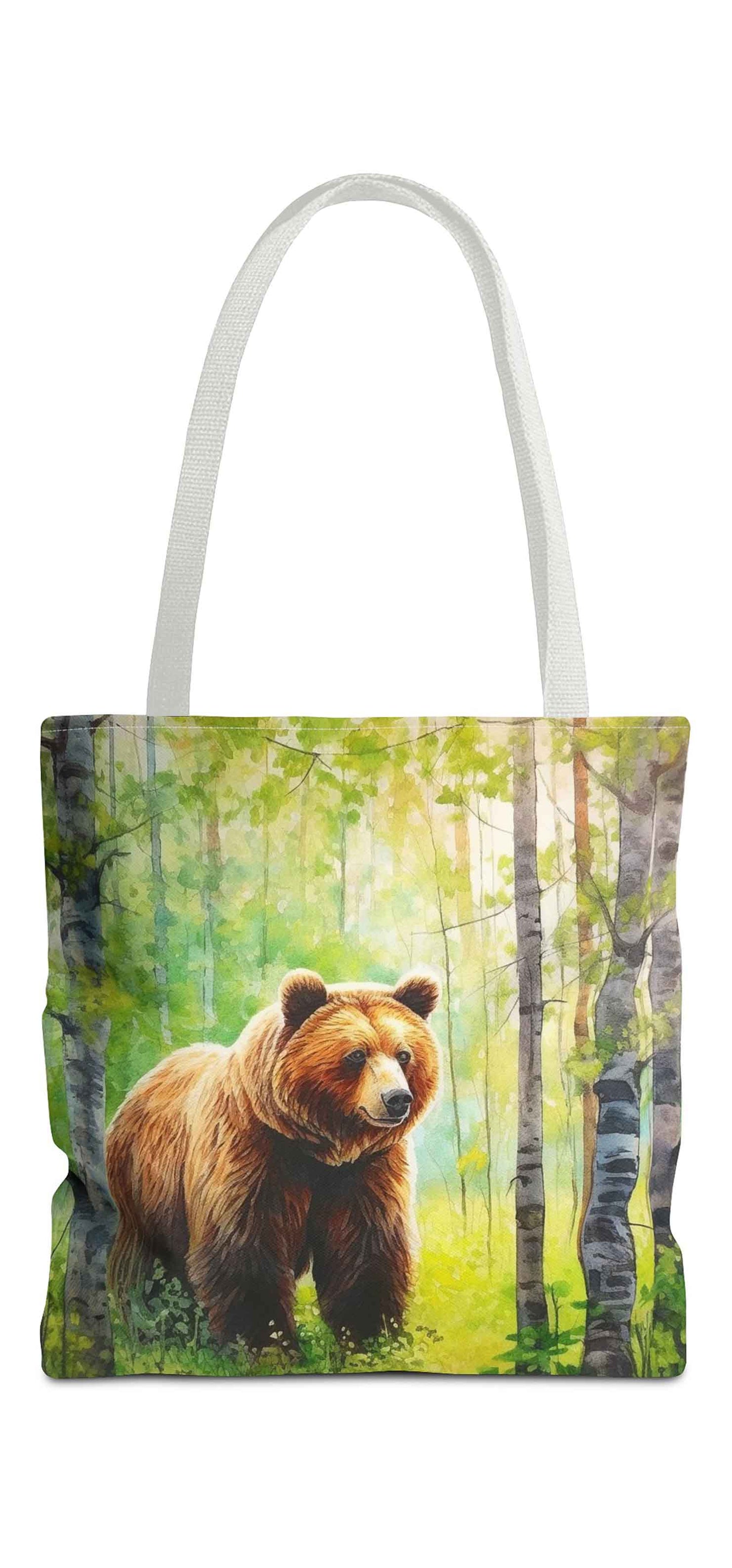 Whispering Woods Brown Bear Tote Bag