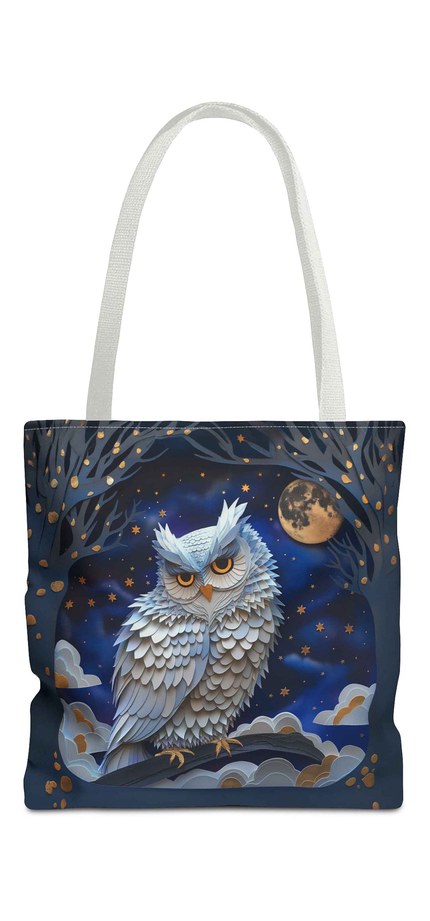 Kirigami Owl Tote Bag