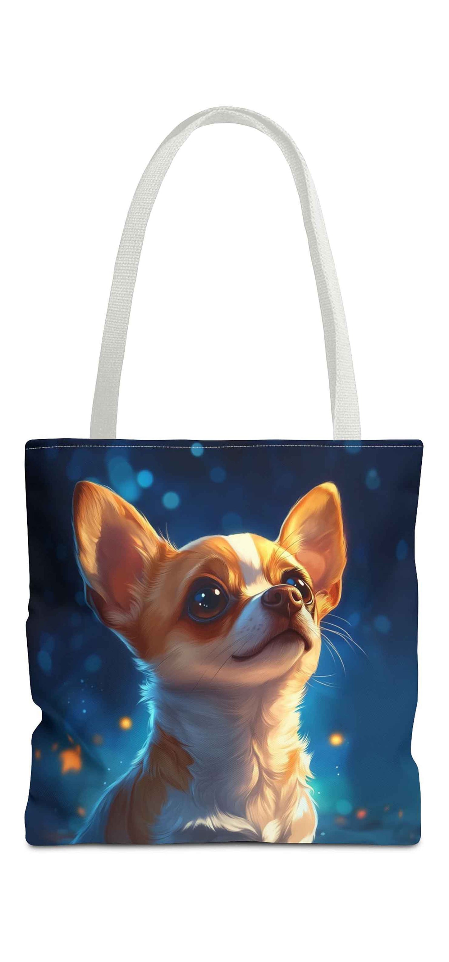 Starry-Eyed Chihuahua Tote Bag