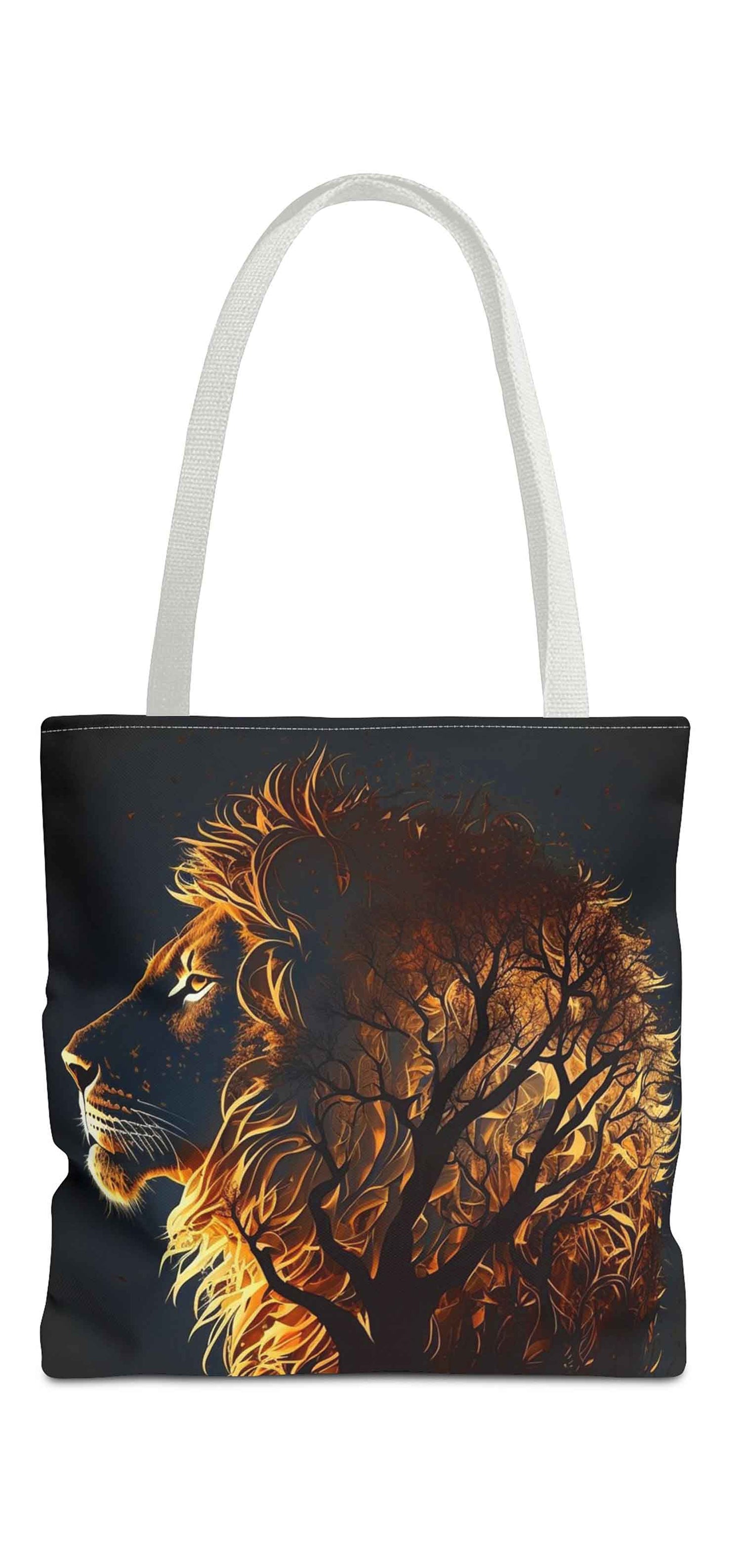 Tree of Strength Lion Tote Bag