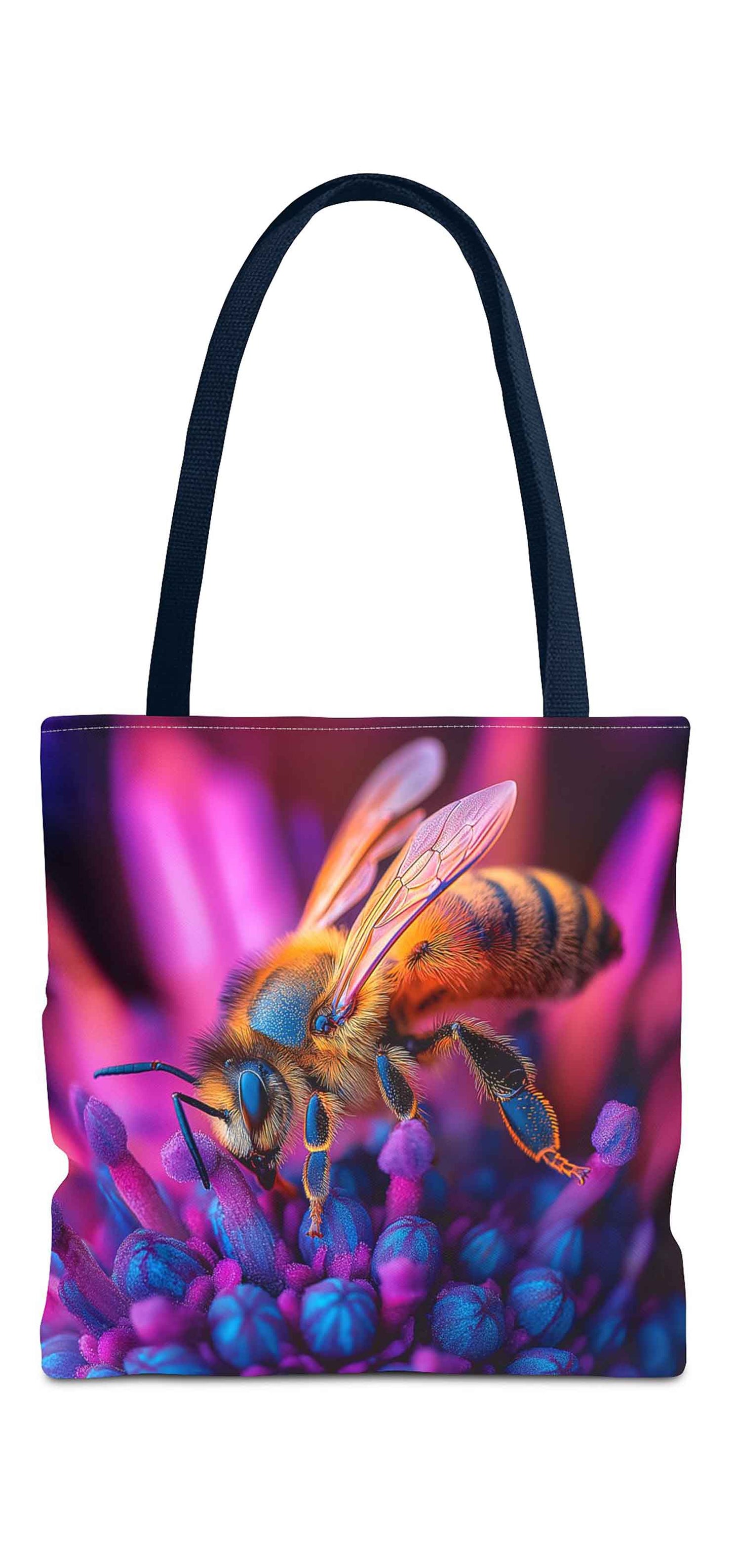 Neon Nectar Bee Tote Bag