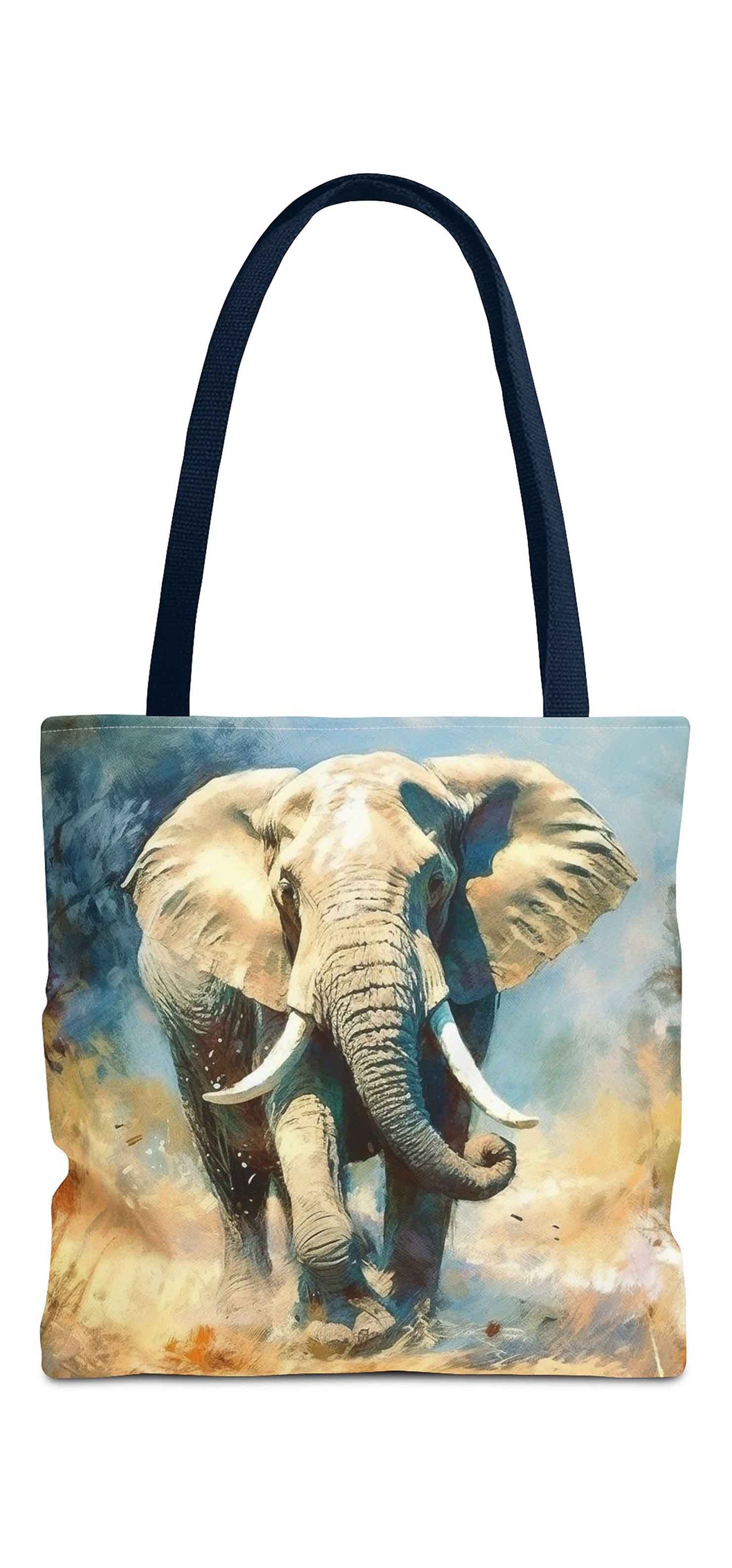 Safari Stride Elephant Tote Bag