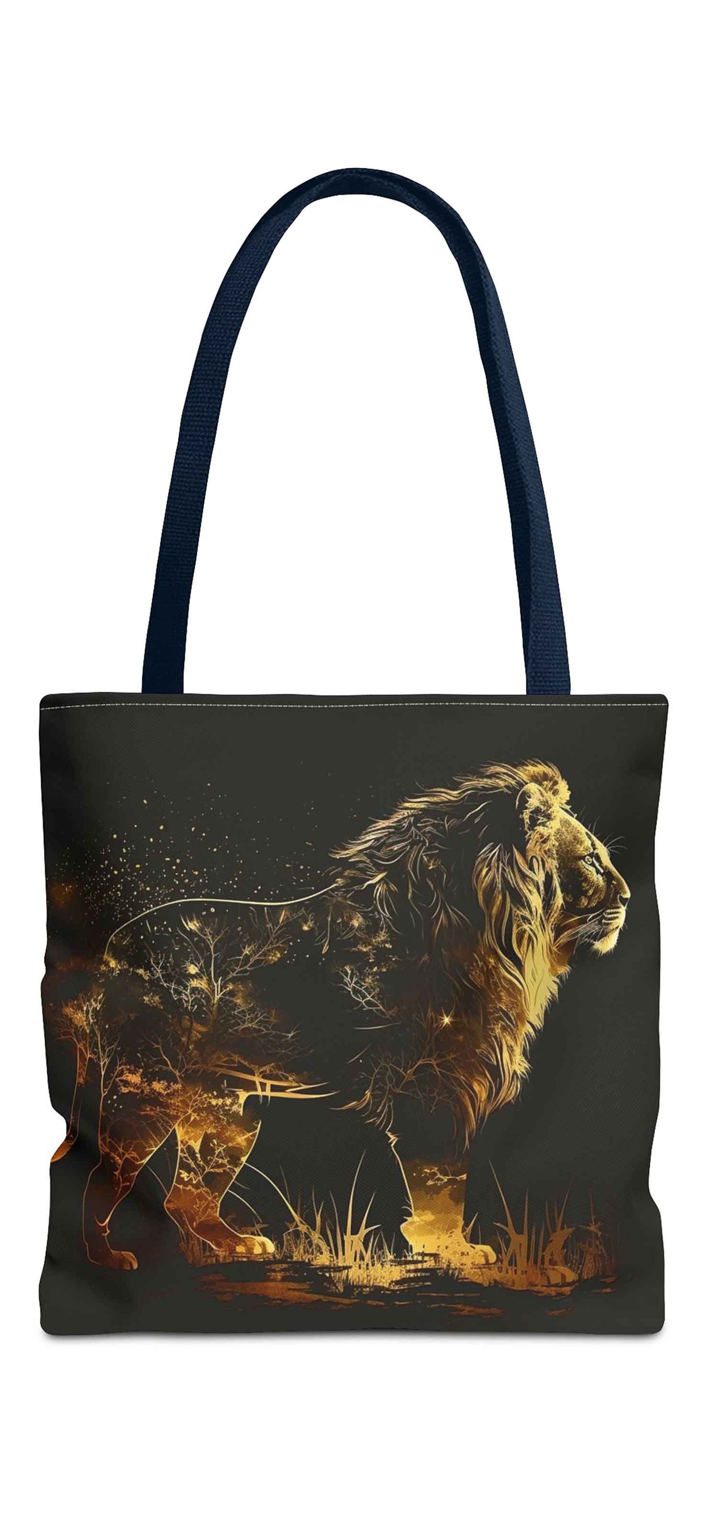 Majestic Lion's Gaze Tote Bag
